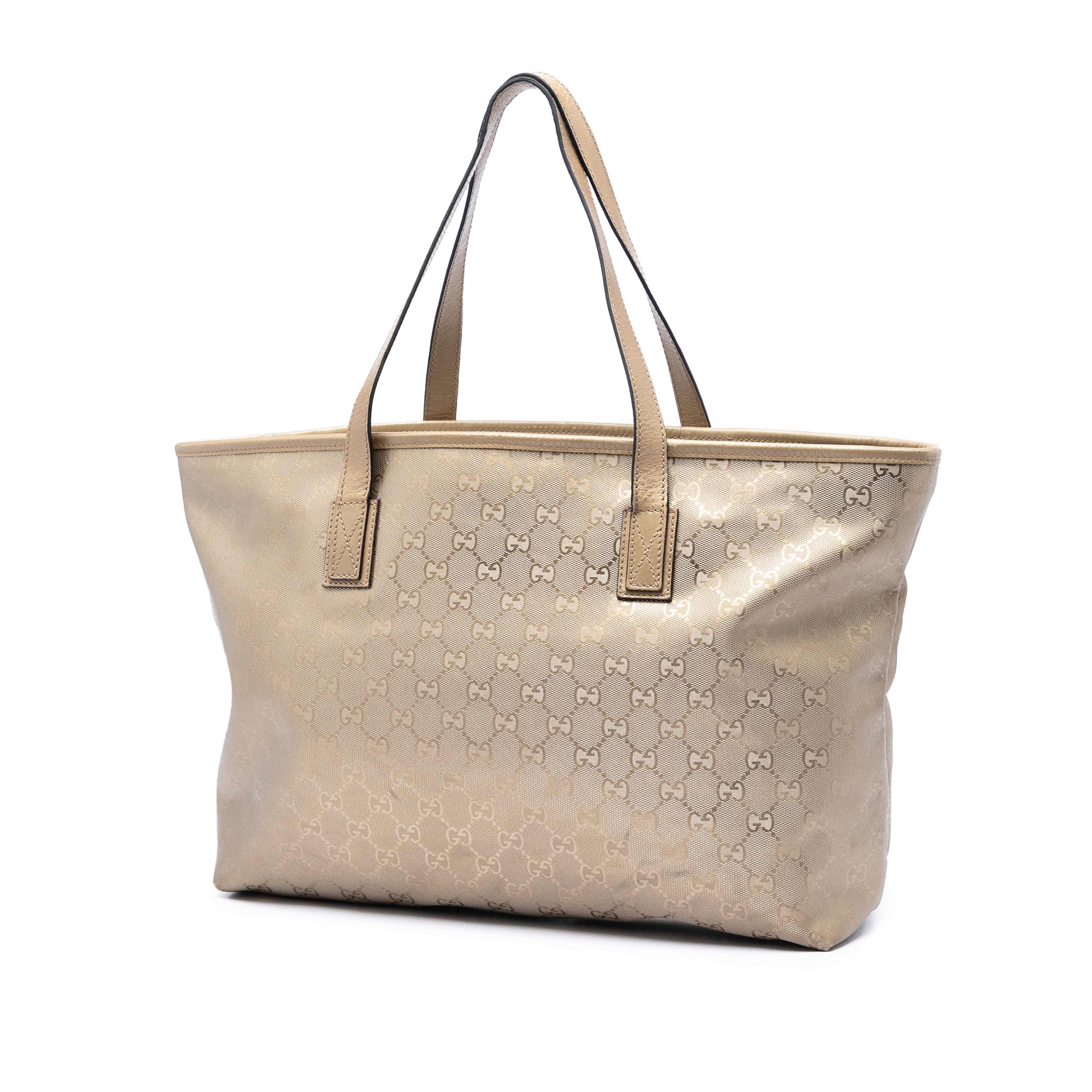 Gucci Medium Gg Imprime Tote, från Luxclusif, i färgen guld. Klicka för att öppna bilden i stort format