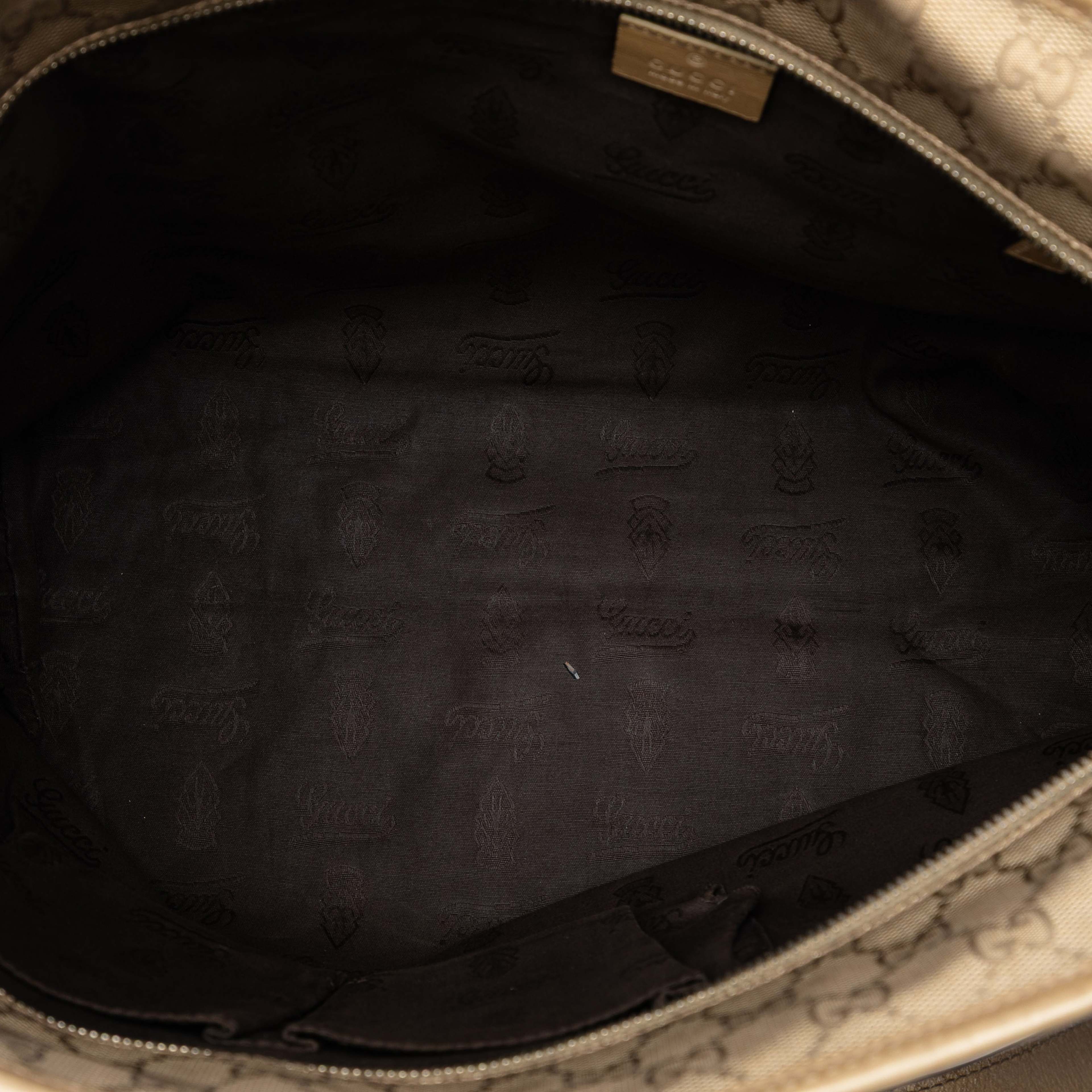 Gucci Medium Gg Imprime Tote, från Luxclusif, i färgen guld. Klicka för att öppna bilden i stort format