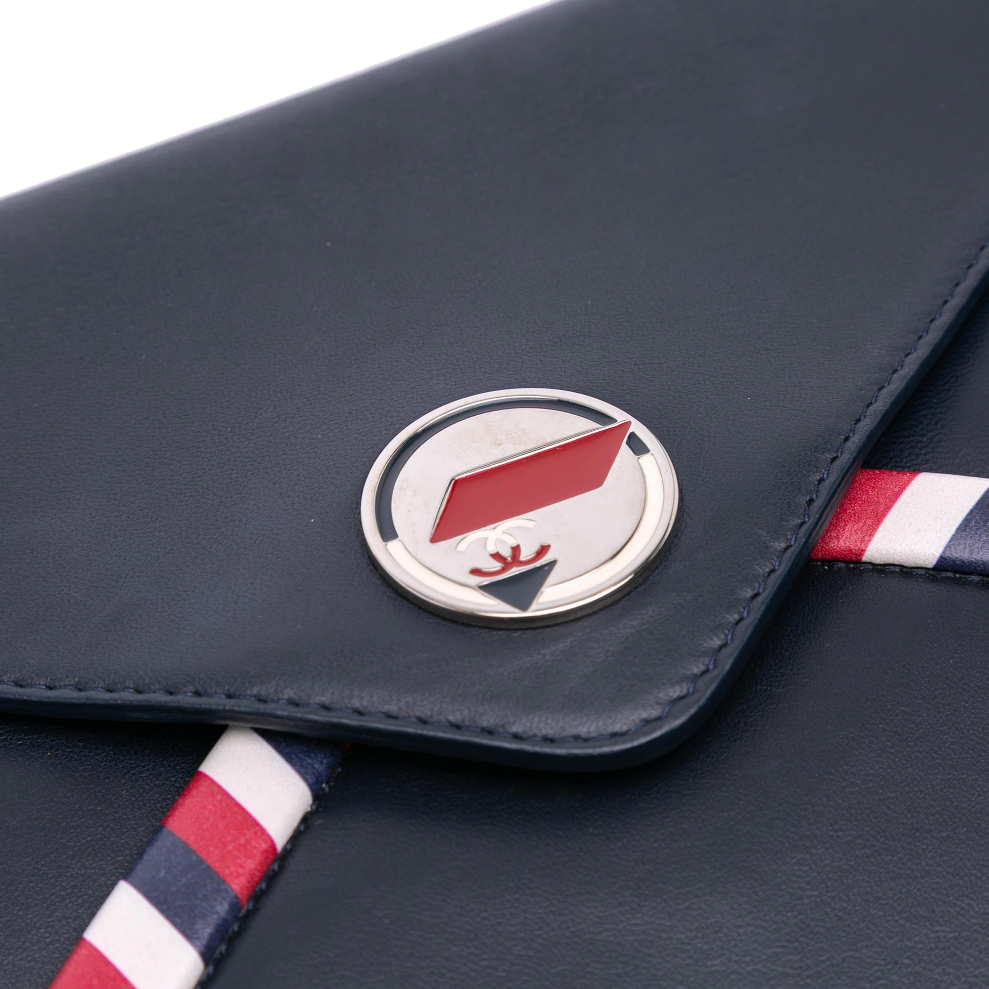 Chanel Lambskin Airlines Envelope Clutch