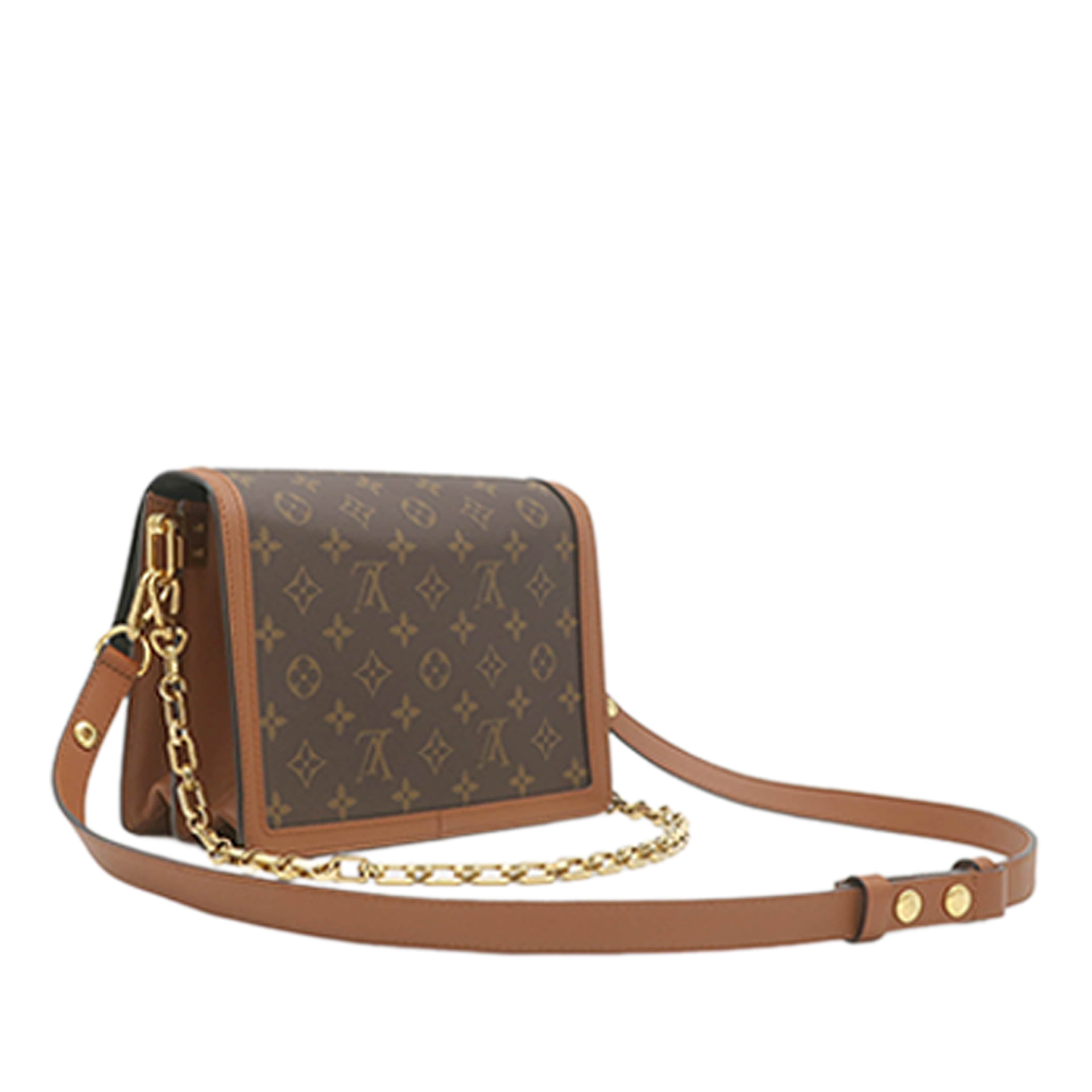 Louis Vuitton Monogram Reverse Dauphine Mm, från Luxclusif, i färgen brun. Klicka för att öppna bilden i stort format