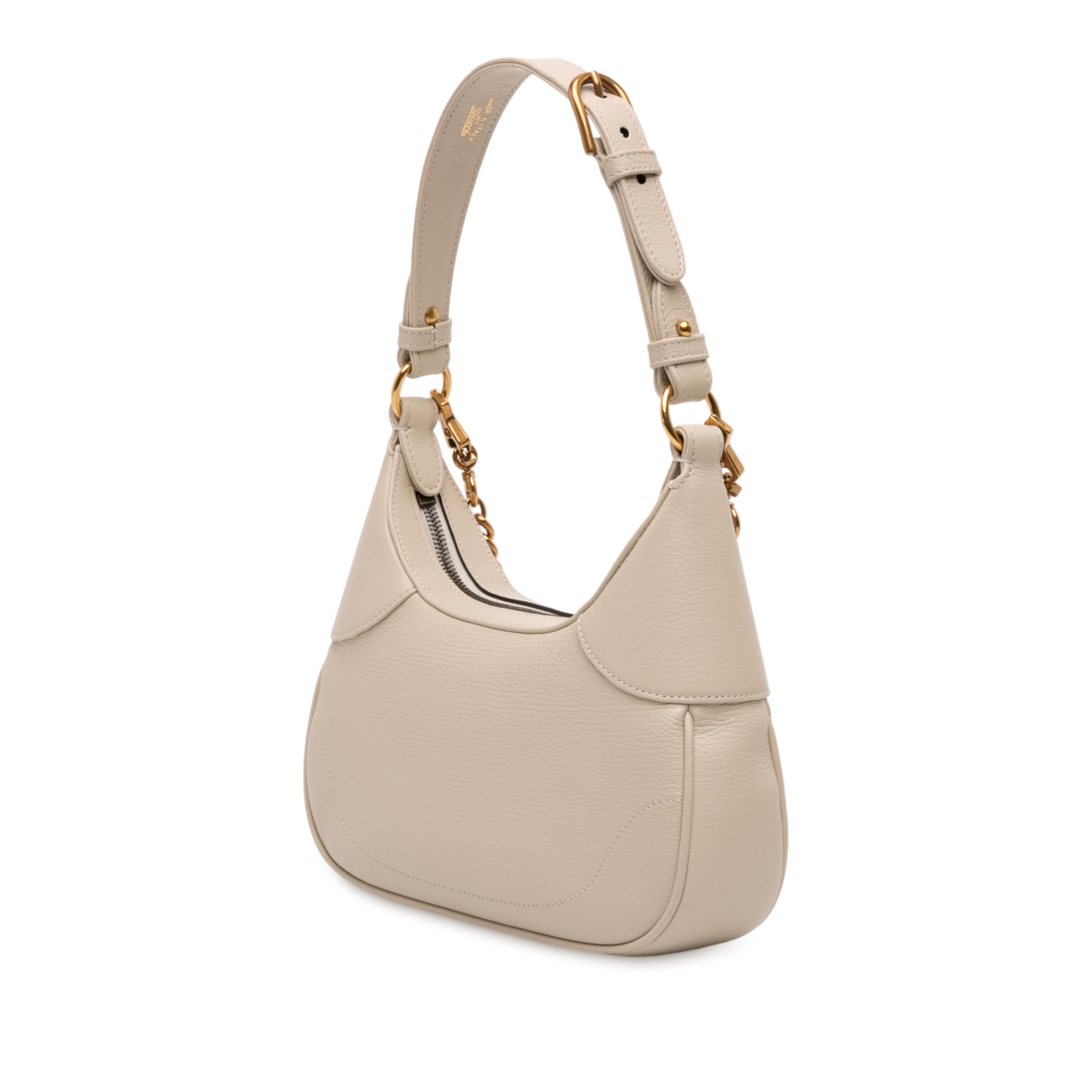 Gucci Small Calfskin Aphrodite Satchel, från Luxclusif, i färgen white. Klicka för att öppna bilden i stort format
