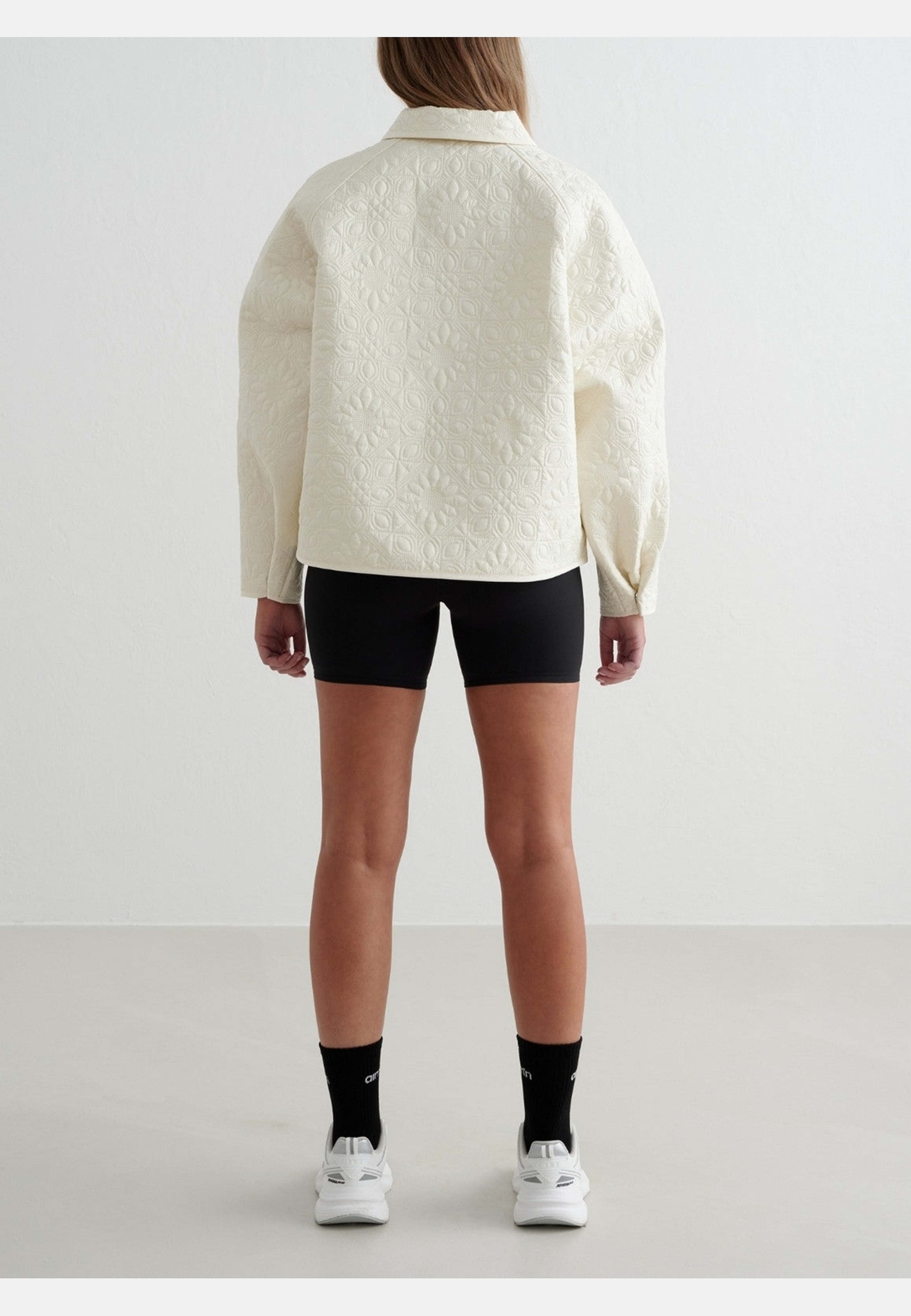 Almond White Patchwork Femme Jacket