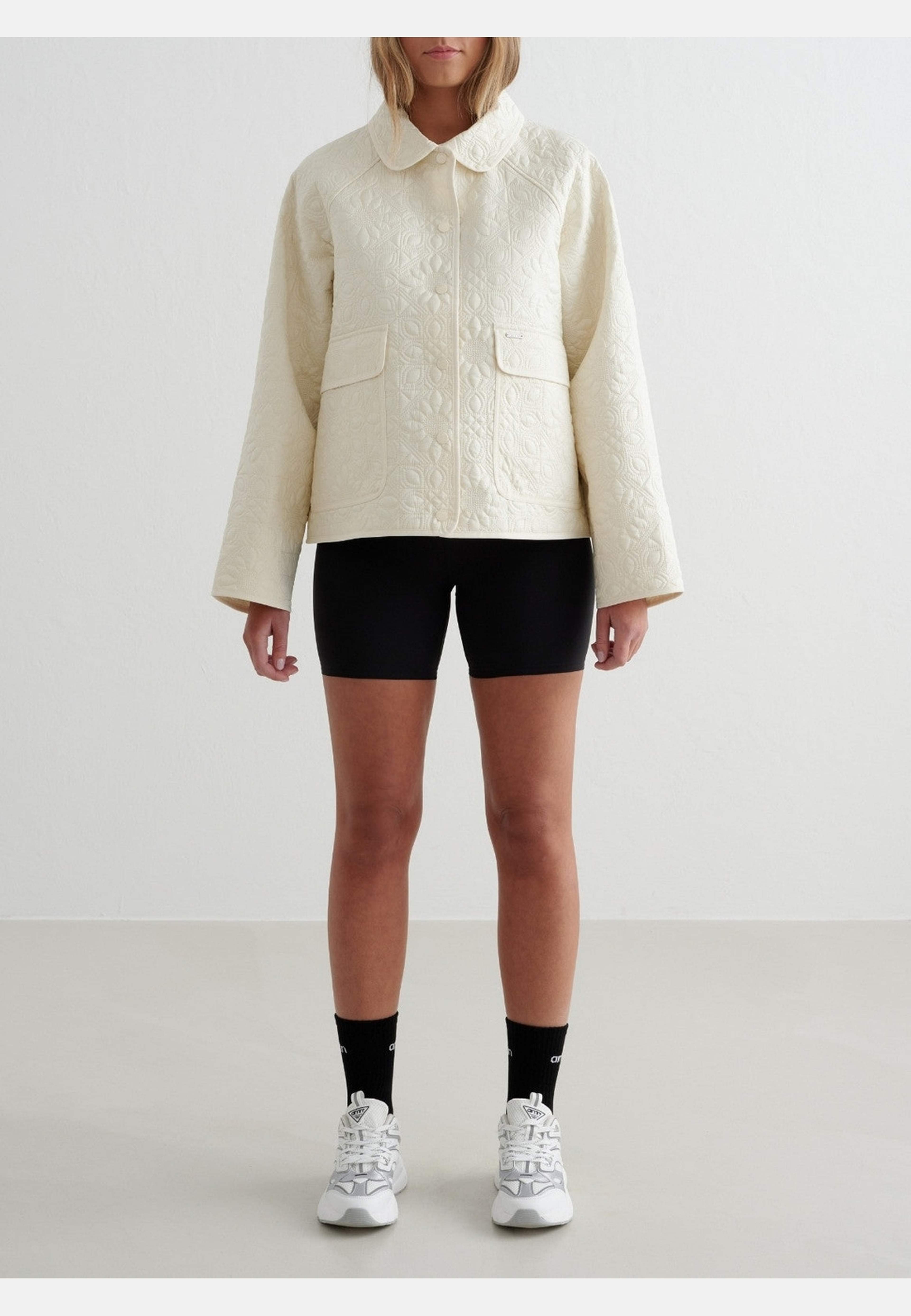 Almond White Patchwork Femme Jacket