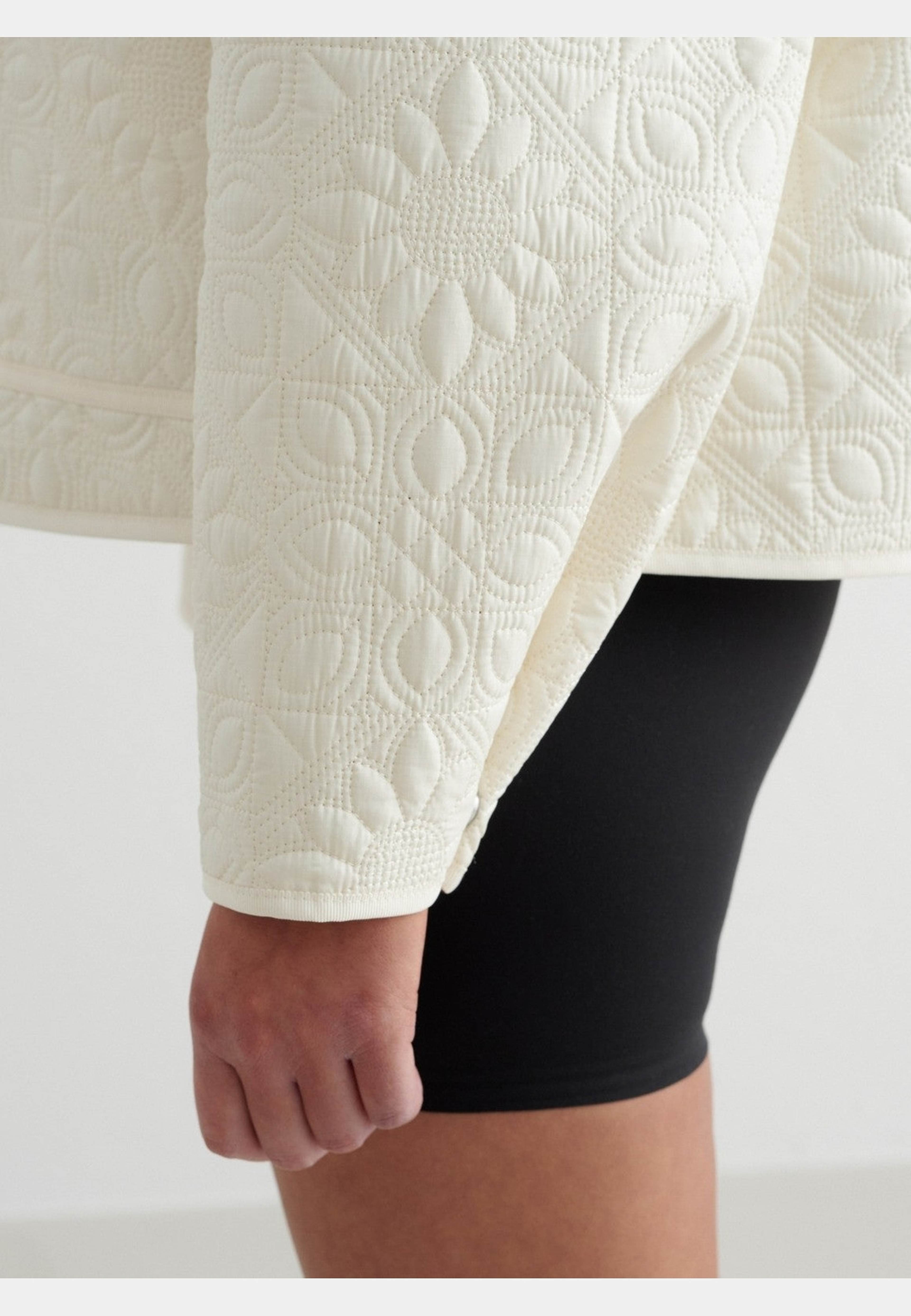 Almond White Patchwork Femme Jacket