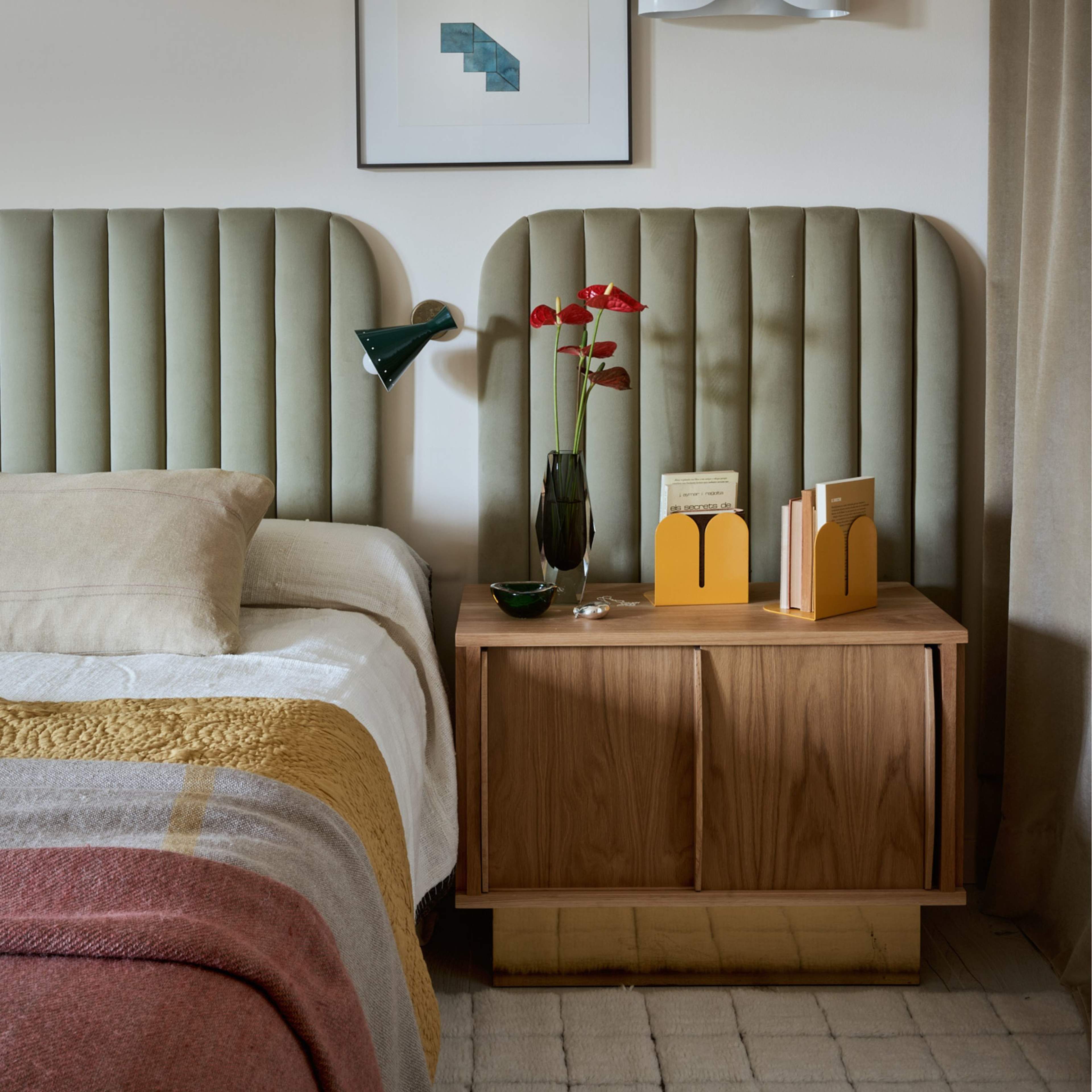 Tvättbar Ullmatta Mosaic 170x240 cm, från LORENA CANALS, i färgen naturlig ull + canvas mörkgrå/natur blandad canvas. Klicka för att öppna bilden i stort format