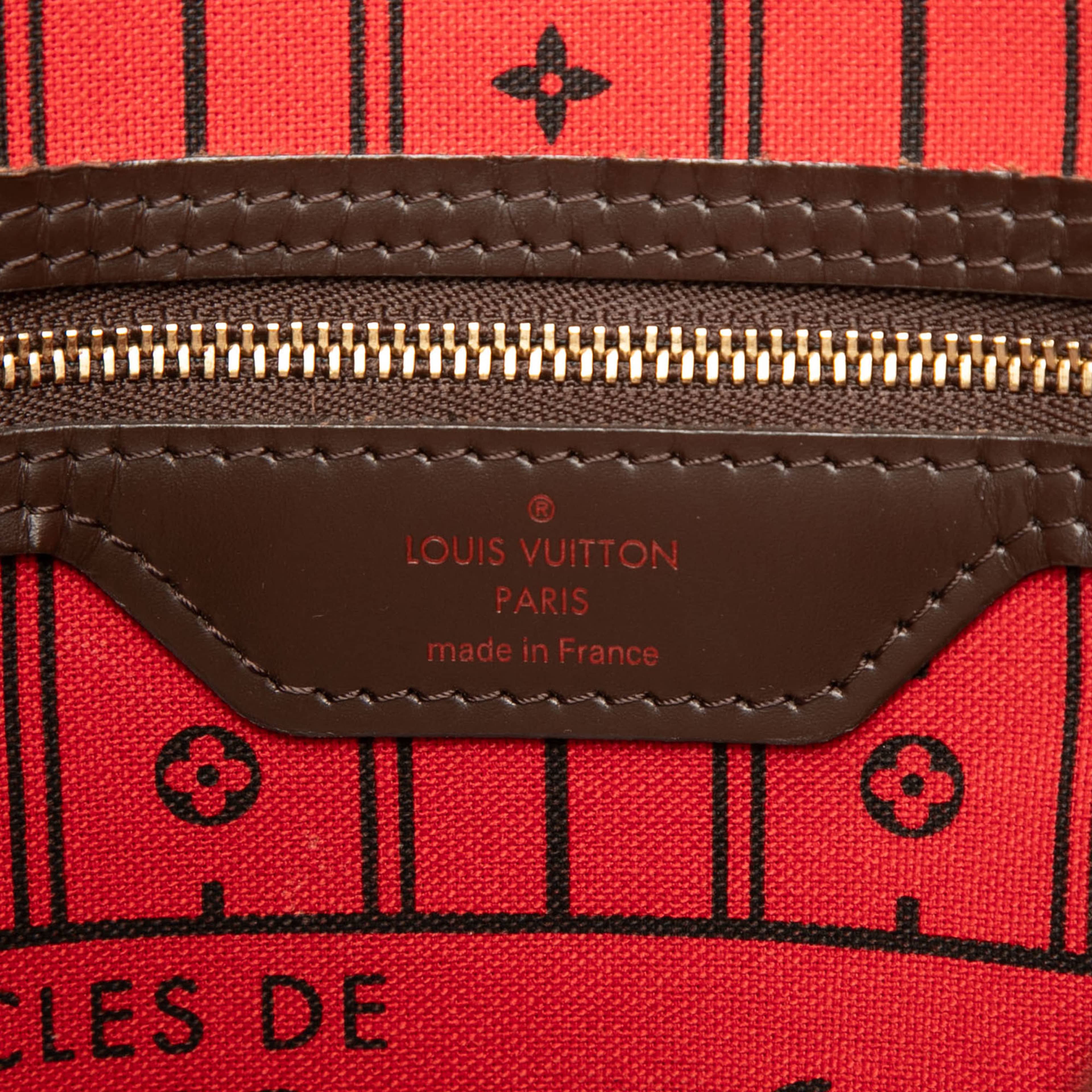 Louis Vuitton Damier Ebene Neverfull Mm, från Luxclusif, i färgen brown. Klicka för att öppna bilden i stort format