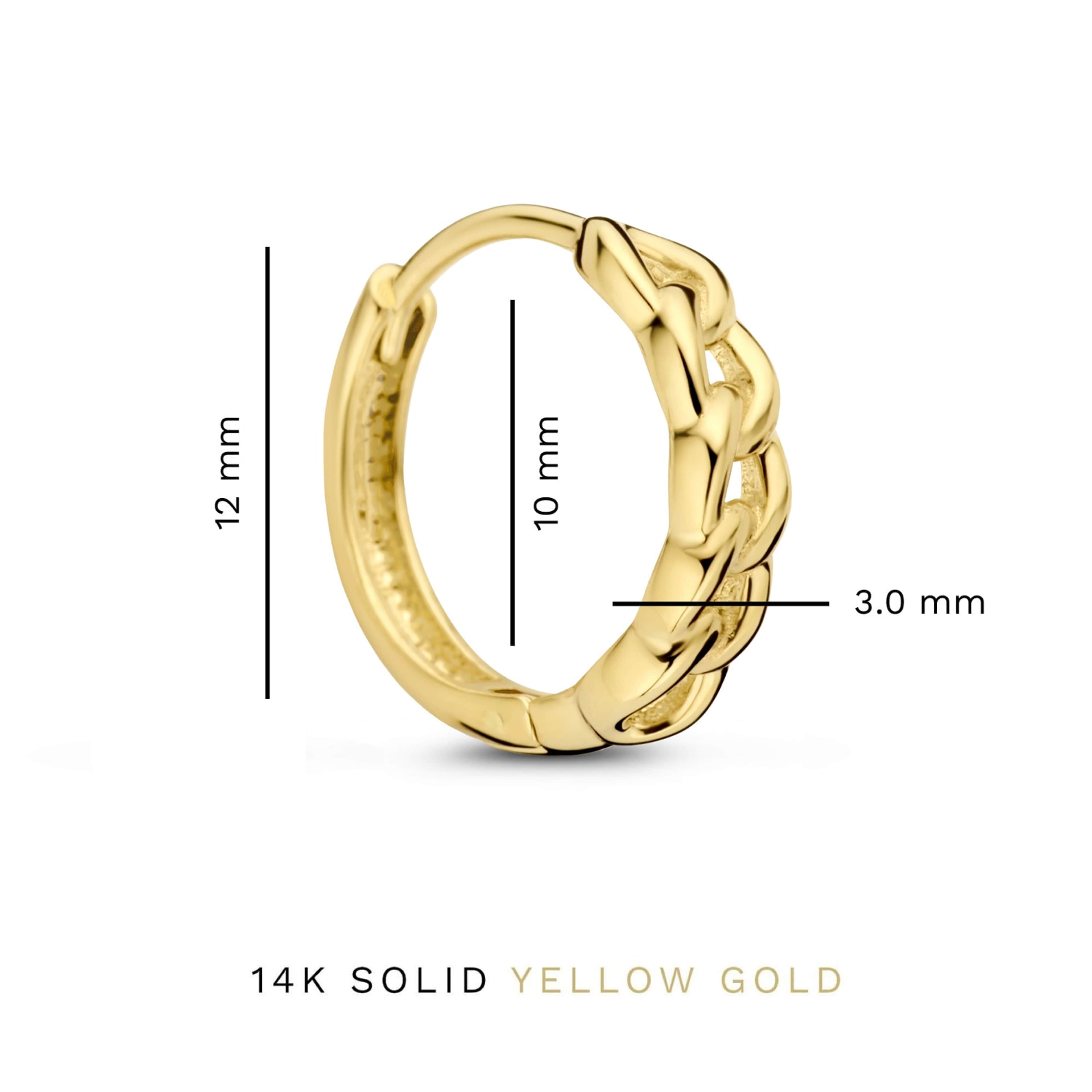 Le Marais 14 Karat Guld Creoler