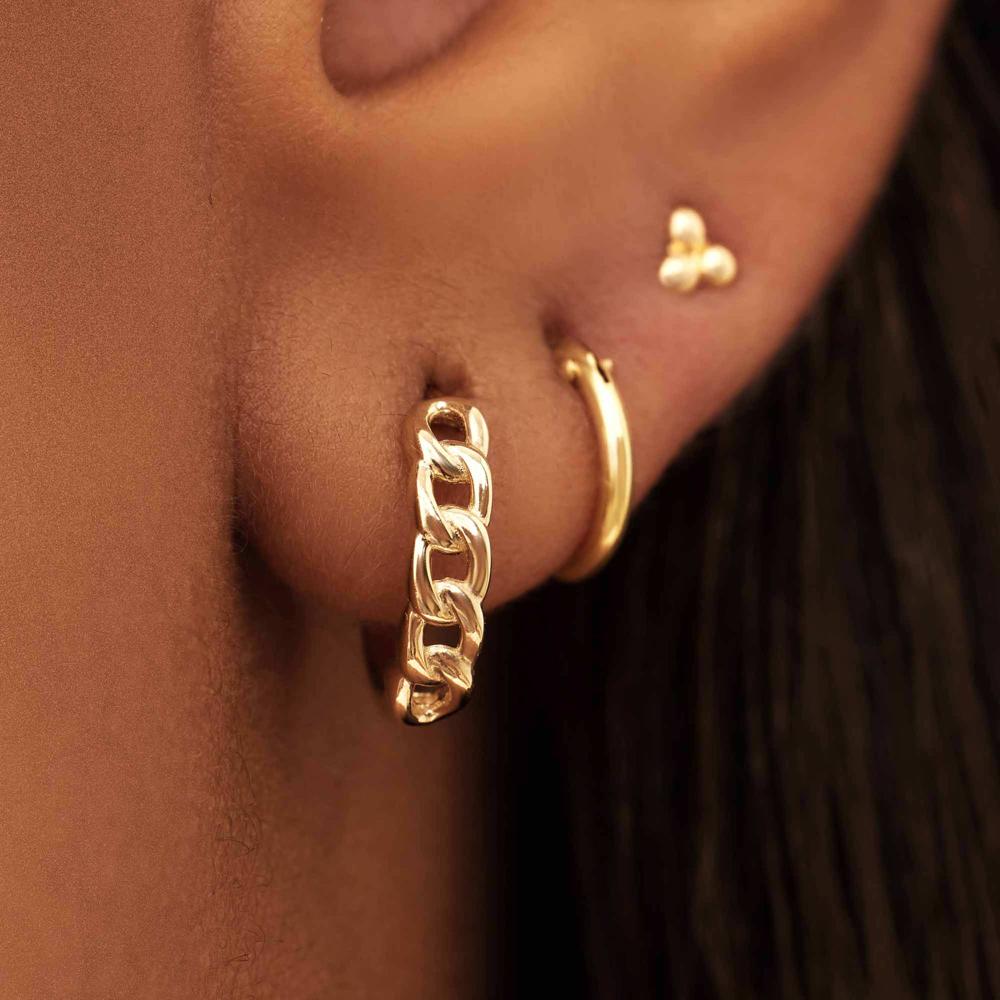 Le Marais 14 Karat Guld Creoler