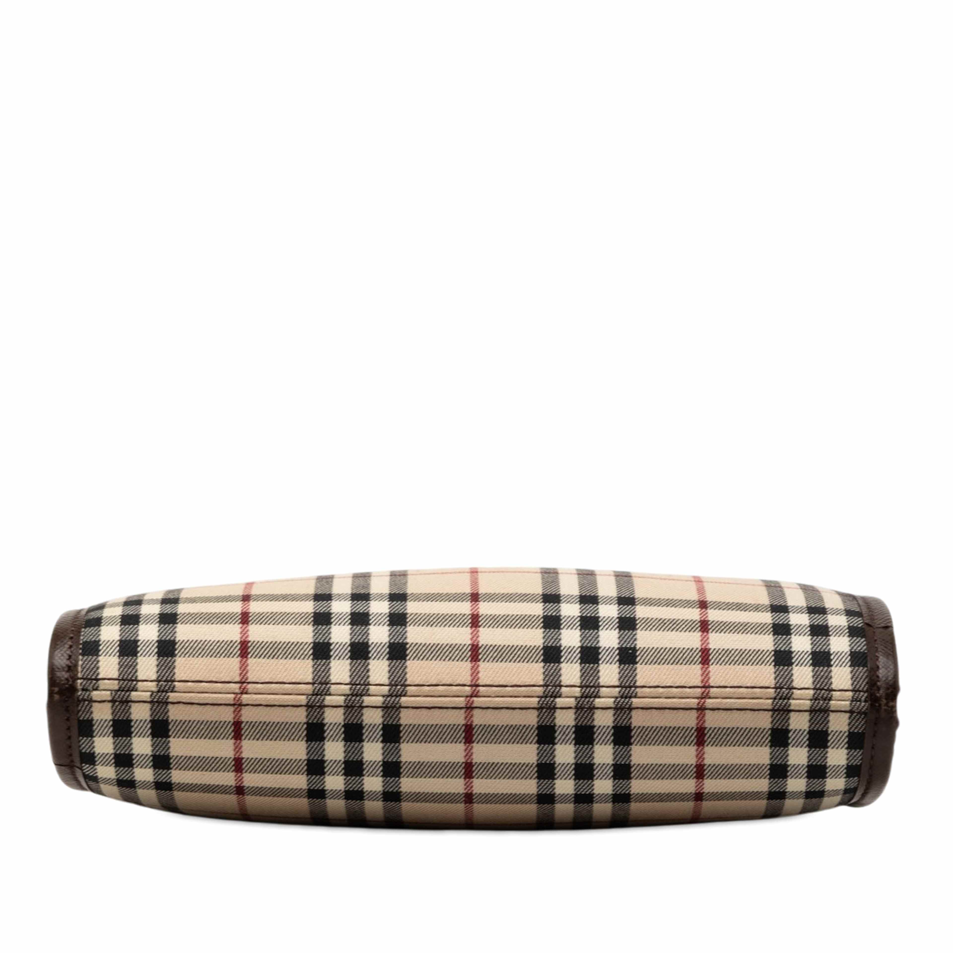 Burberry House Check Canvas Crossbody, från Luxclusif, i färgen beige. Klicka för att öppna bilden i stort format
