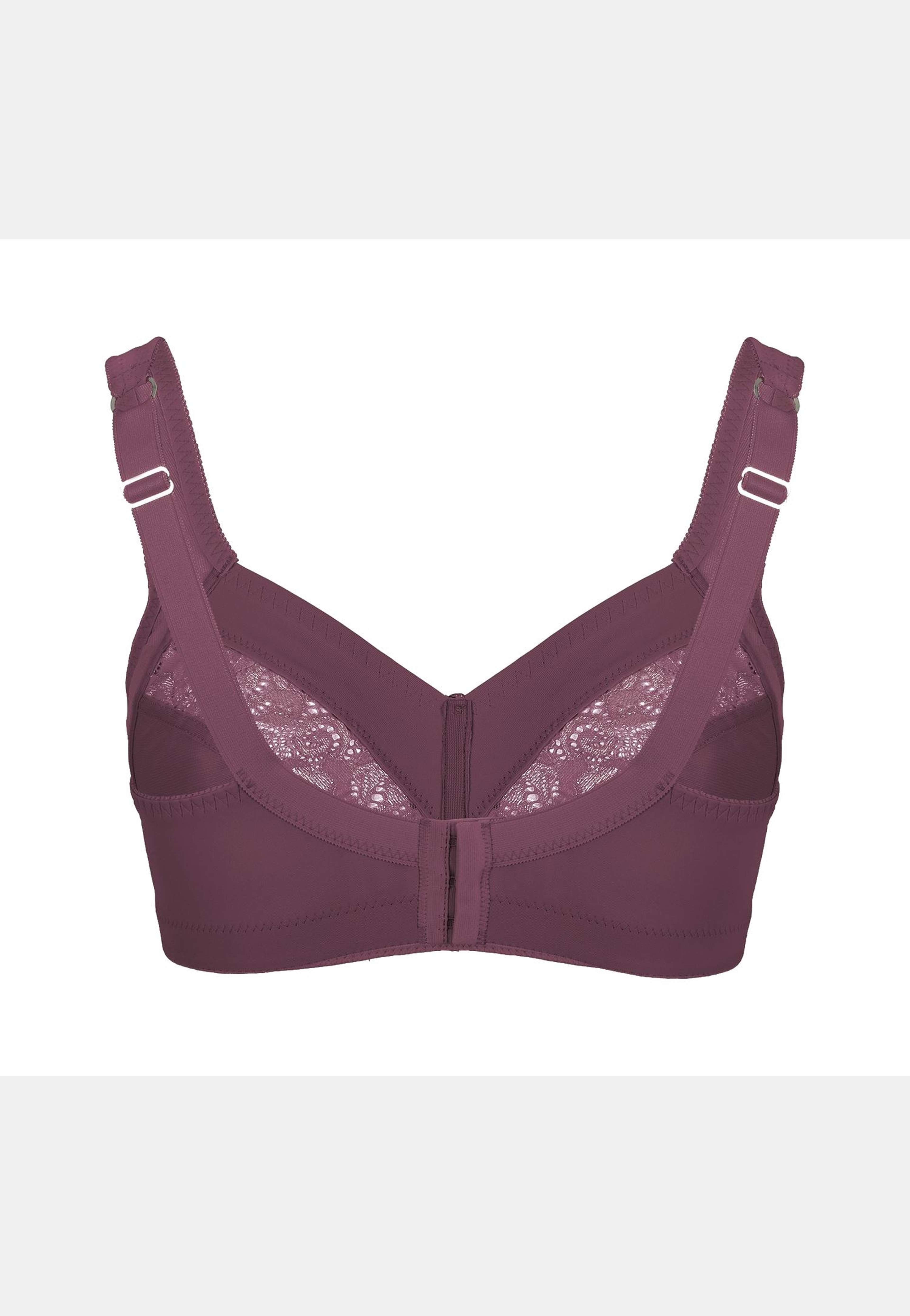 Meadow Bh Utan Bygel, från Swegmark, i färgen plum. Klicka för att öppna bilden i stort format