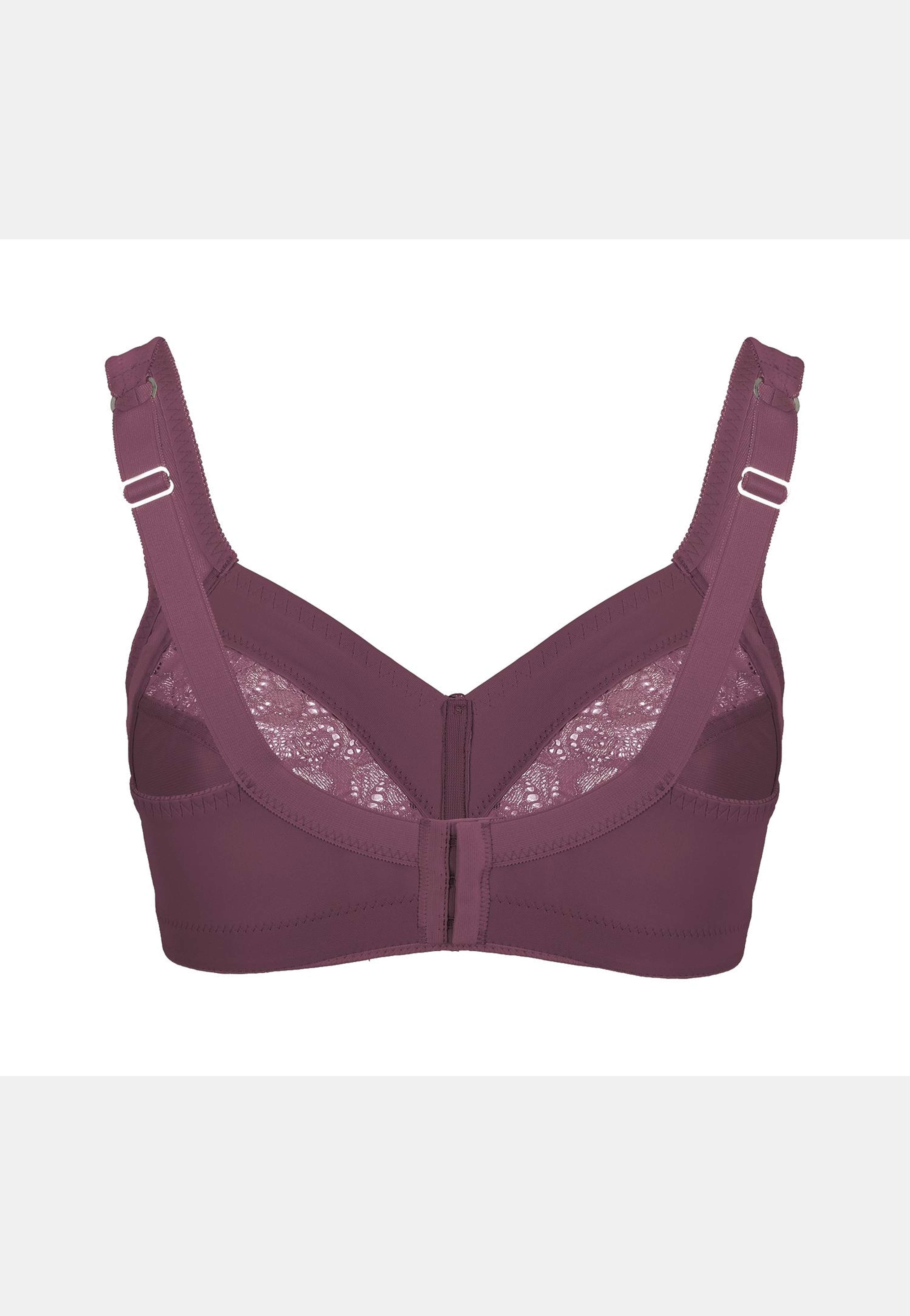 Meadow Bh Utan Bygel, från Swegmark, i färgen plum. Klicka för att öppna bilden i stort format
