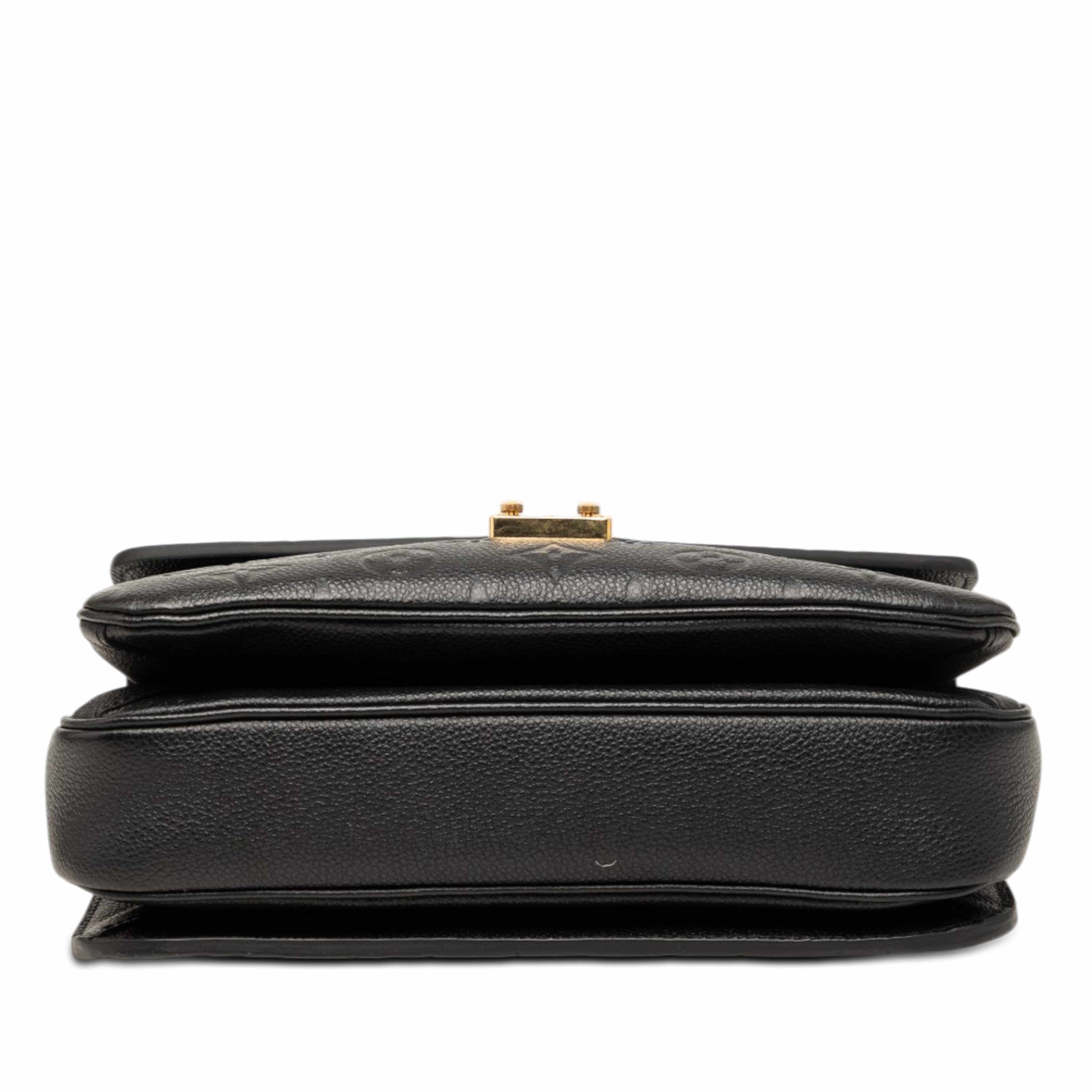 Louis Vuitton Monogram Empreinte Pochette Metis, från Luxclusif, i färgen svart. Klicka för att öppna bilden i stort format