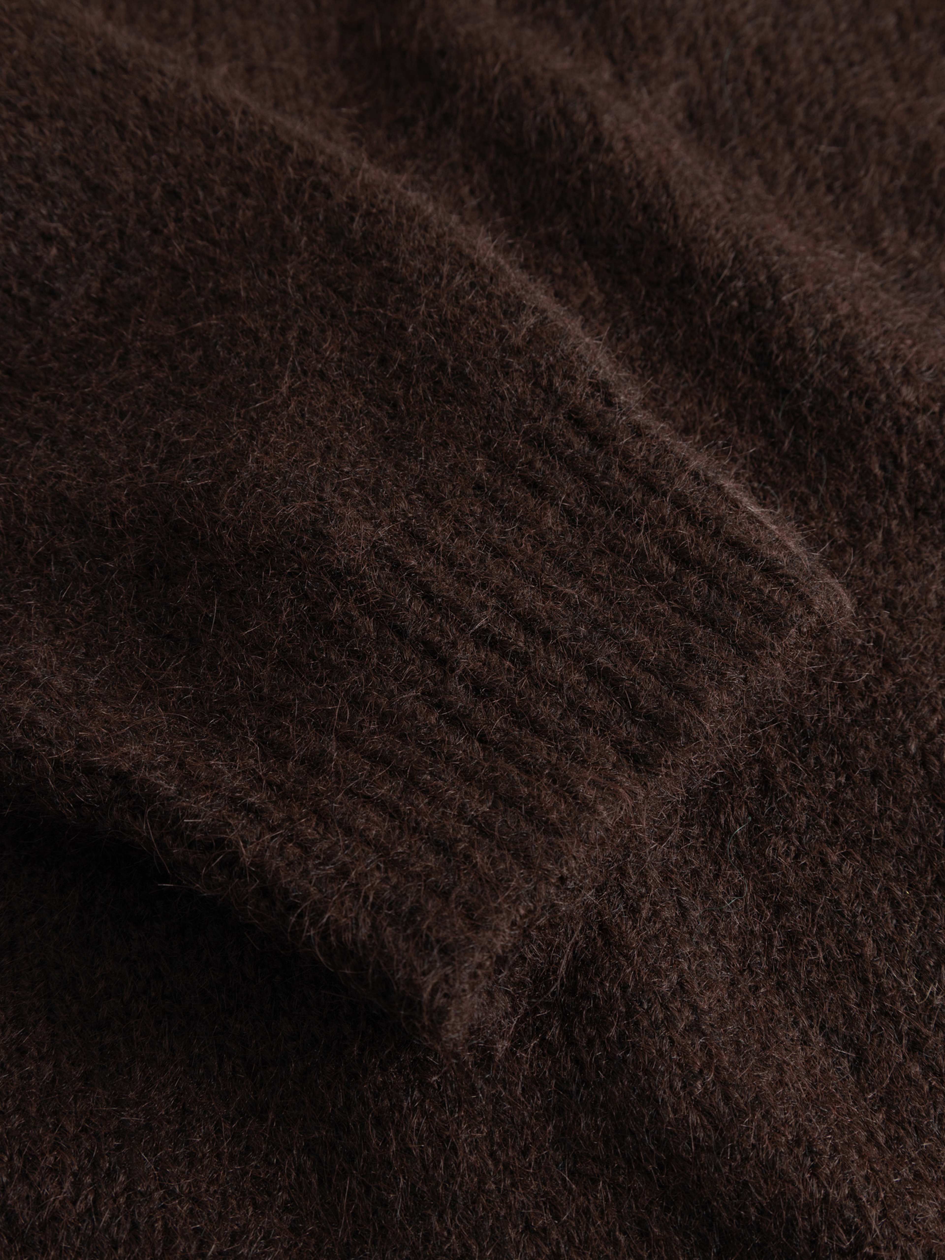 N-laiana Knit Cardigan - Chocolate, från Noella, i färgen chocolate. Klicka för att öppna bilden i stort format
