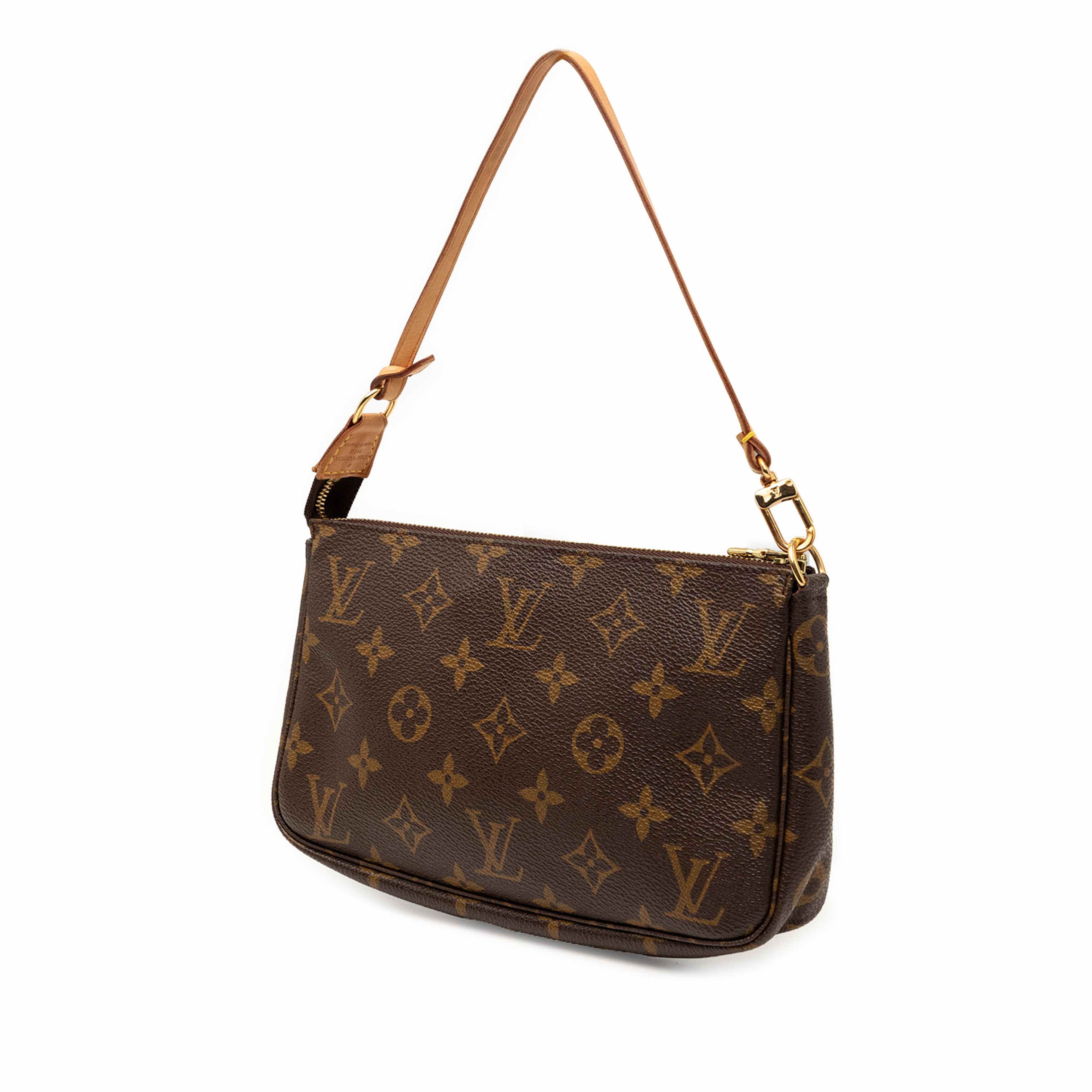 Louis Vuitton Monogram Pochette Accessoires, från Luxclusif, i färgen brun. Klicka för att öppna bilden i stort format