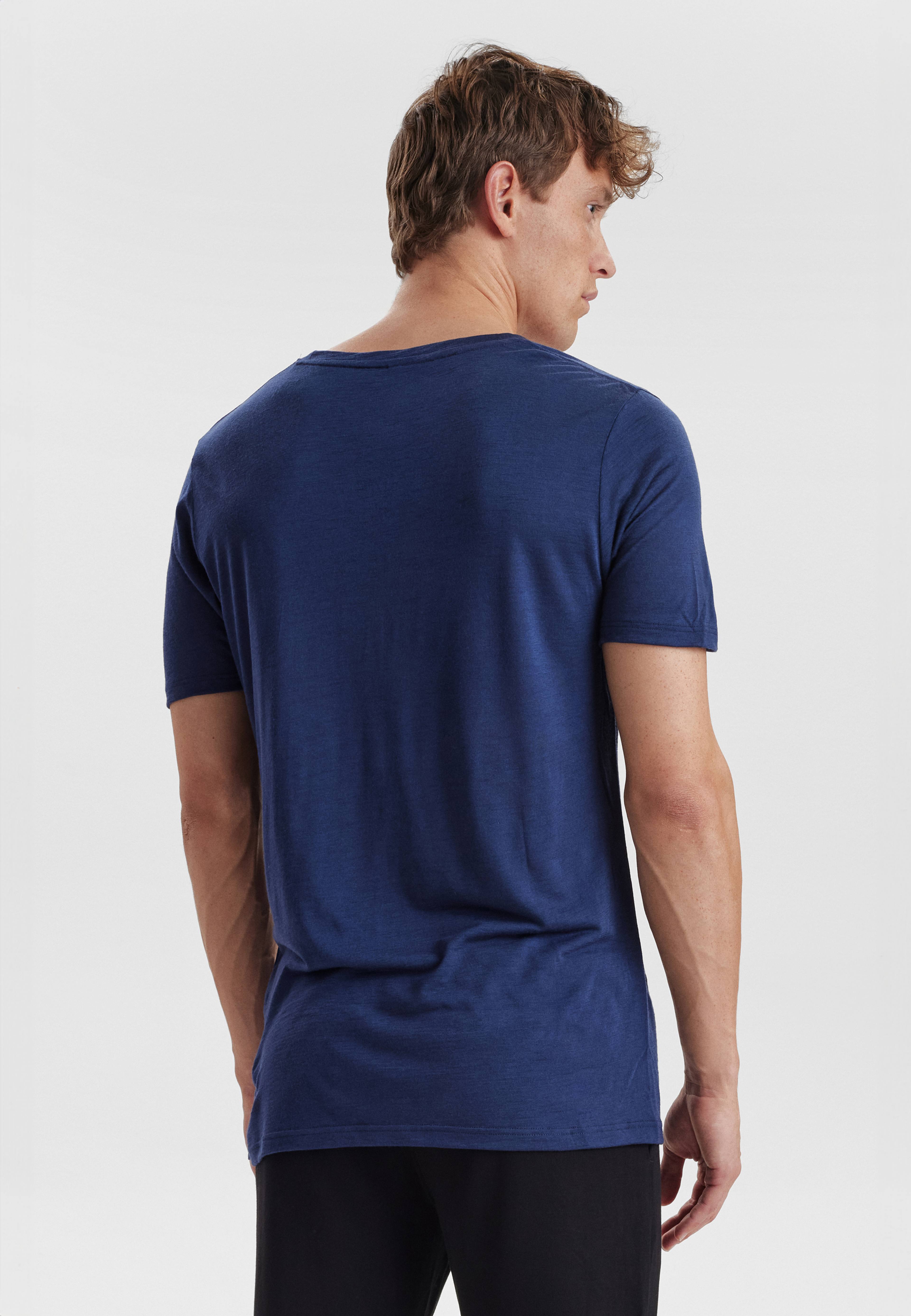 Ekologisk Ull, T-shirt, Navy