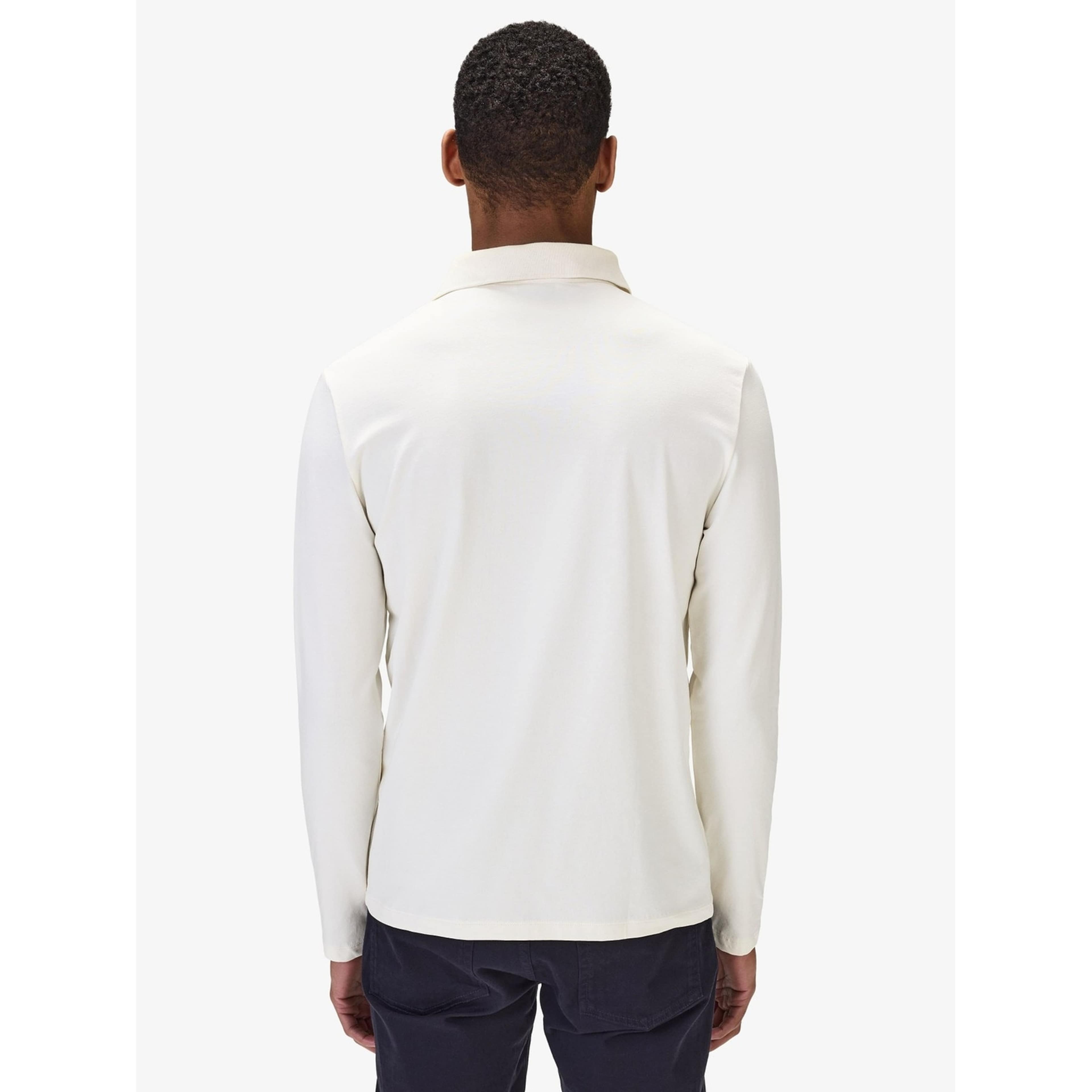 Cotton Fitted Stretch L/s Polo Shirt Jersey