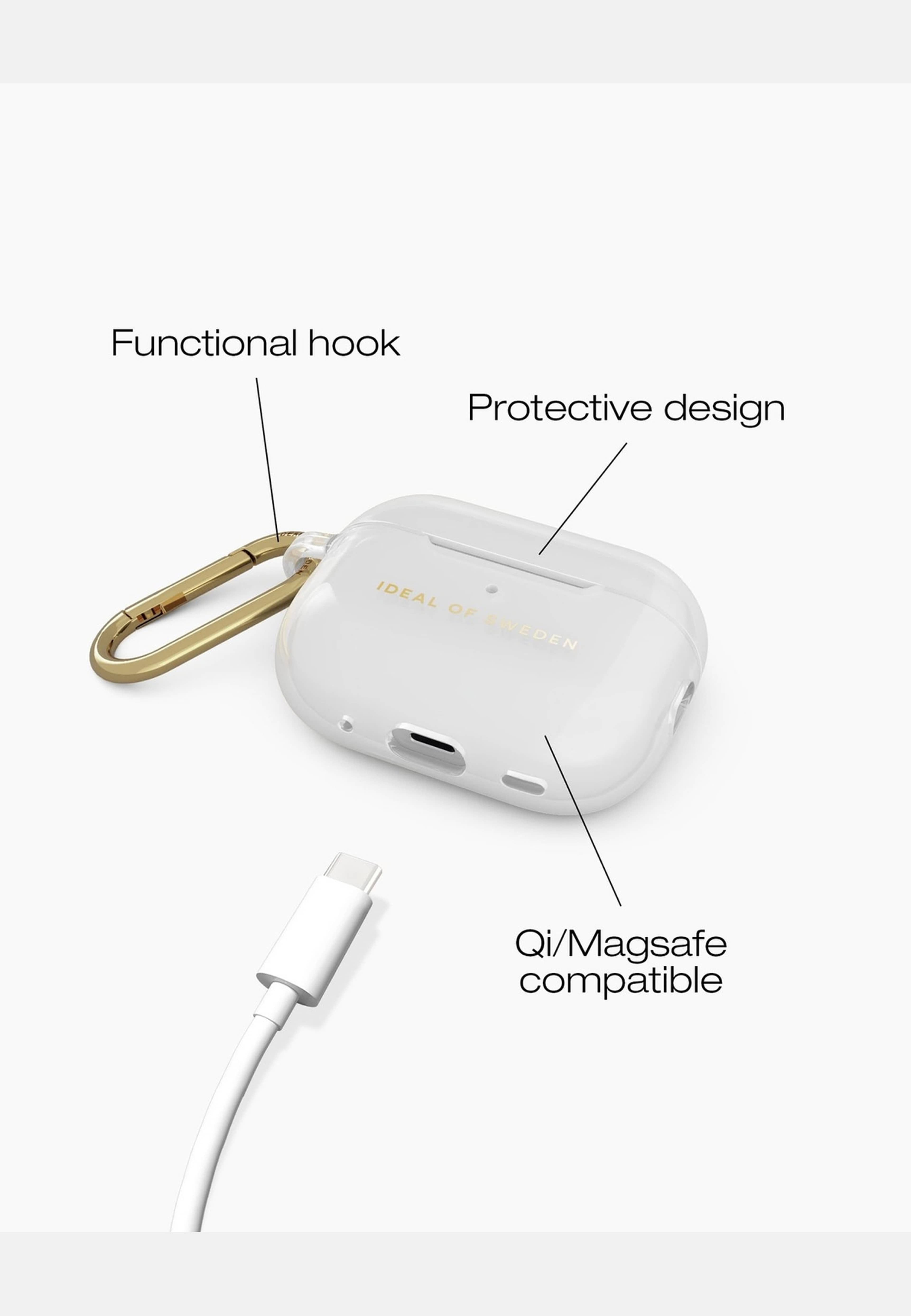 Clear Airpods Case Clear, från Ideal Of Sweden, i färgen clear. Klicka för att öppna bilden i stort format