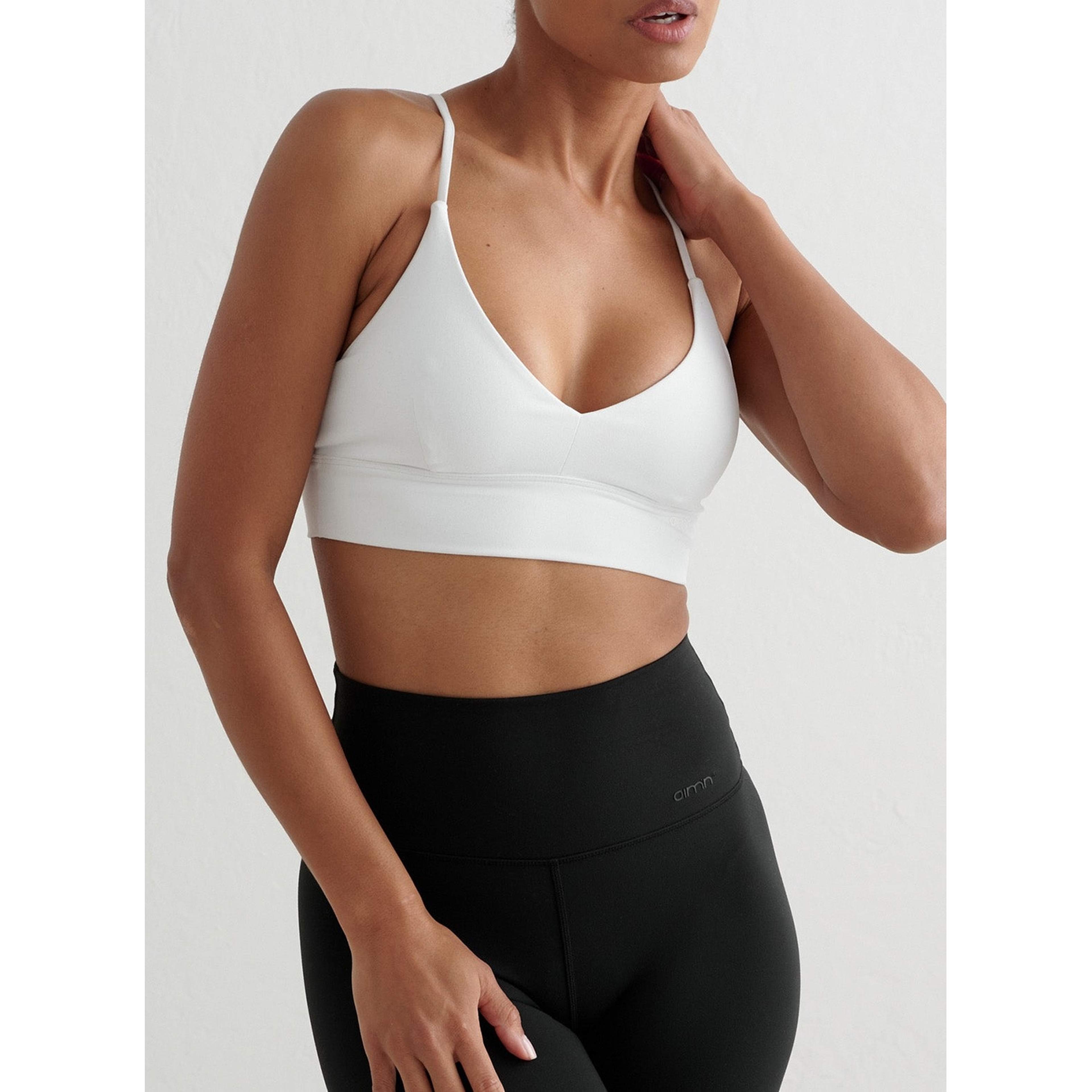 White Sense Strap Bra