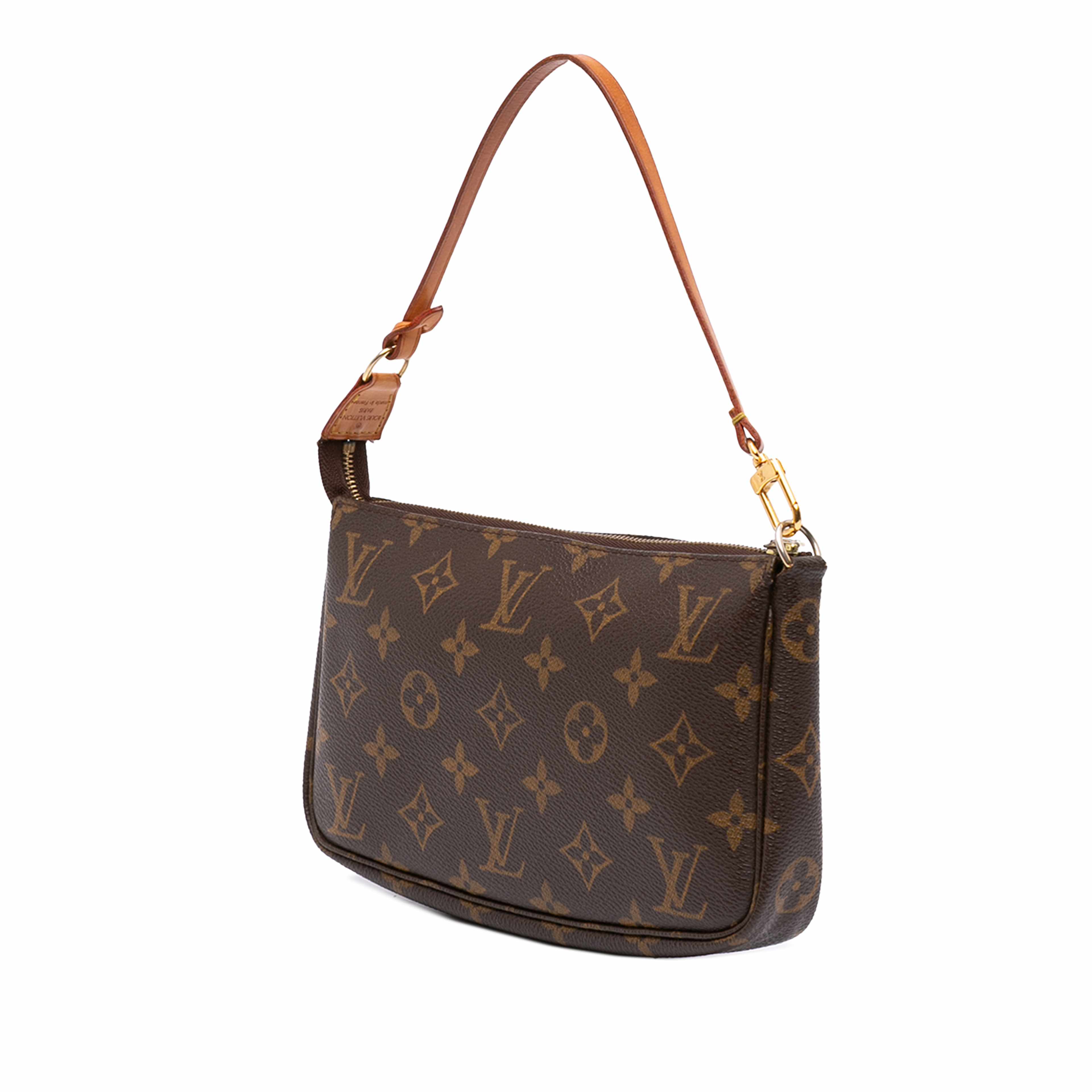 Louis Vuitton Monogram Pochette Accessoires, från Luxclusif, i färgen brun. Klicka för att öppna bilden i stort format