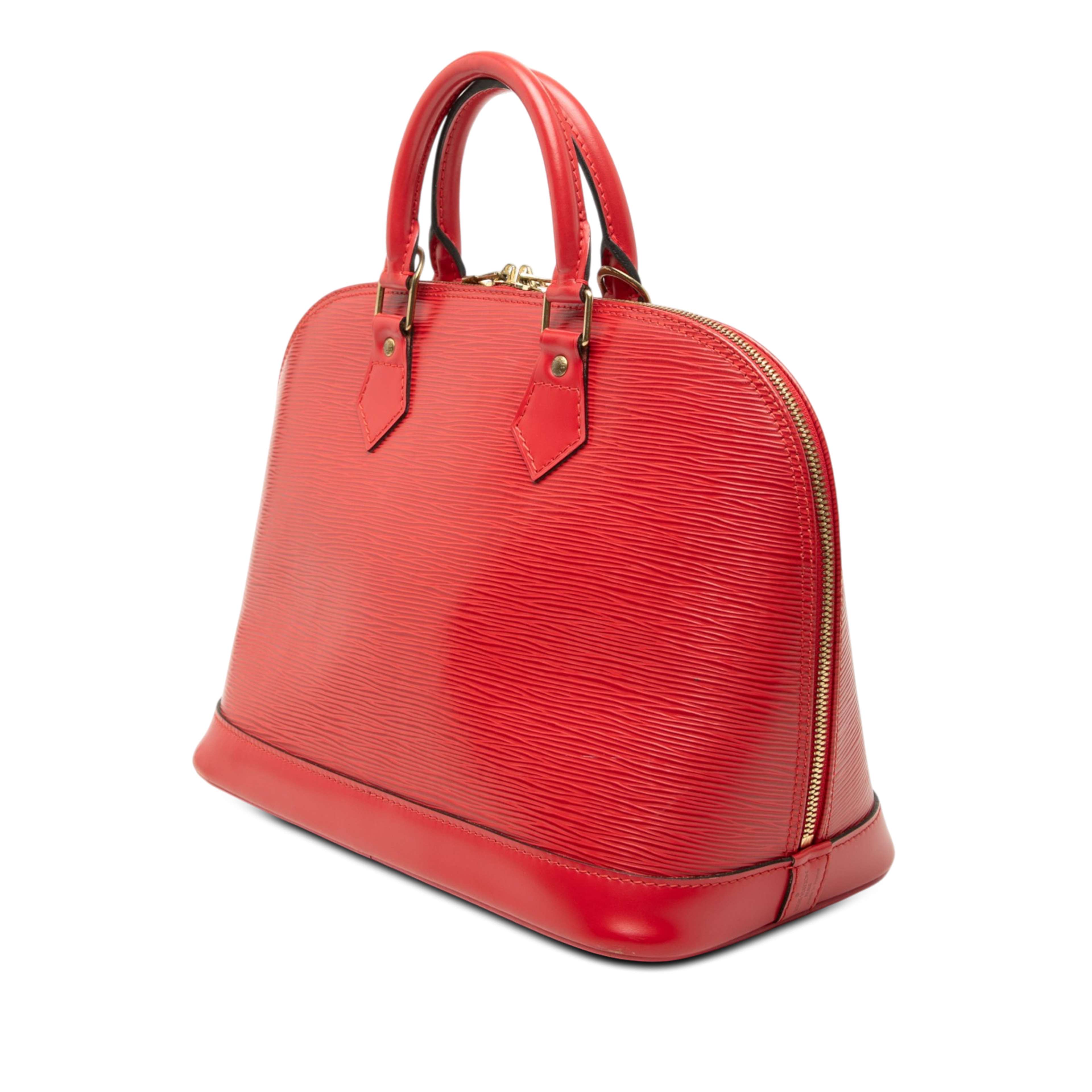 Louis Vuitton Epi Alma Pm, från Luxclusif, i färgen röd. Klicka för att öppna bilden i stort format