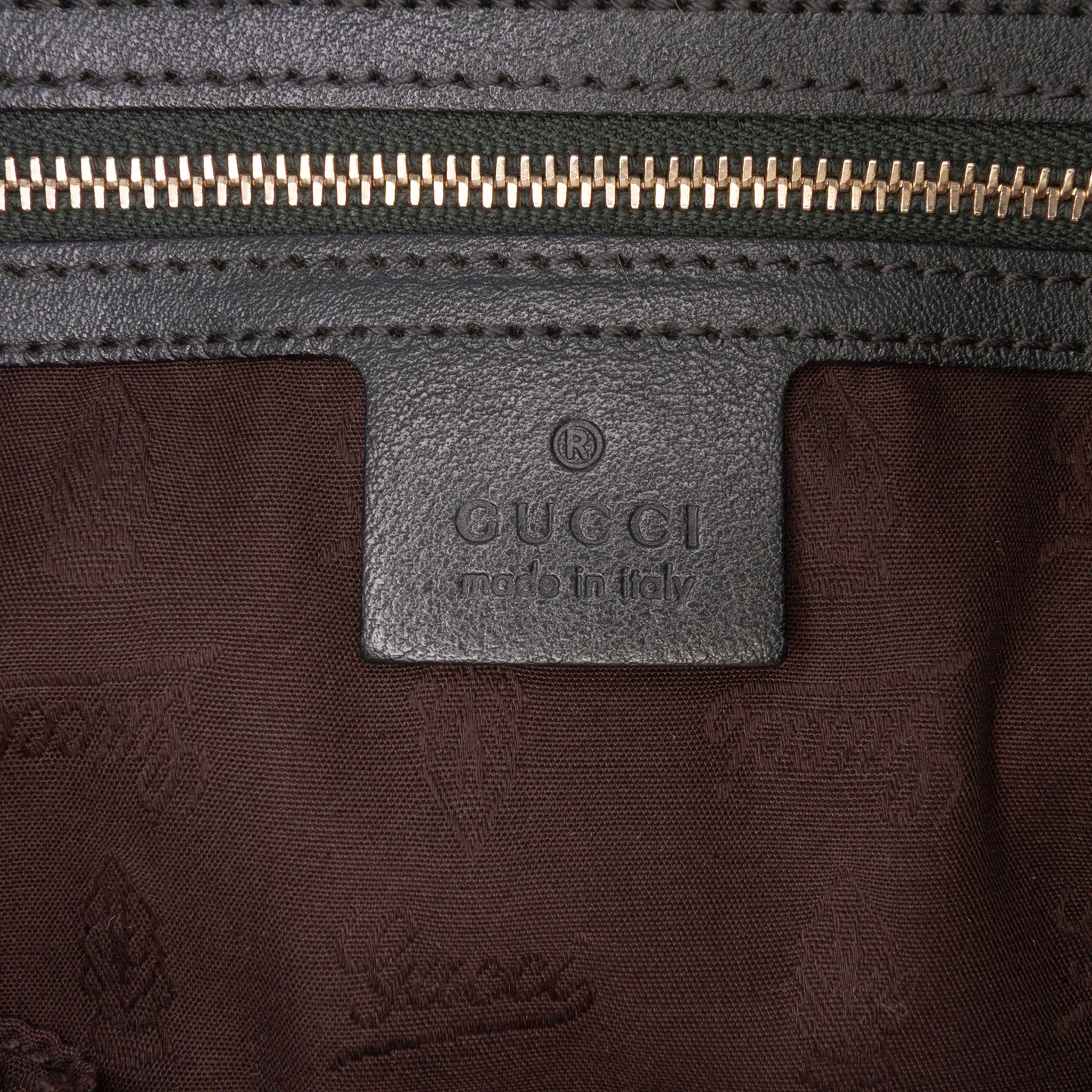 Gucci Large Gg Canvas Gg Charm Tote