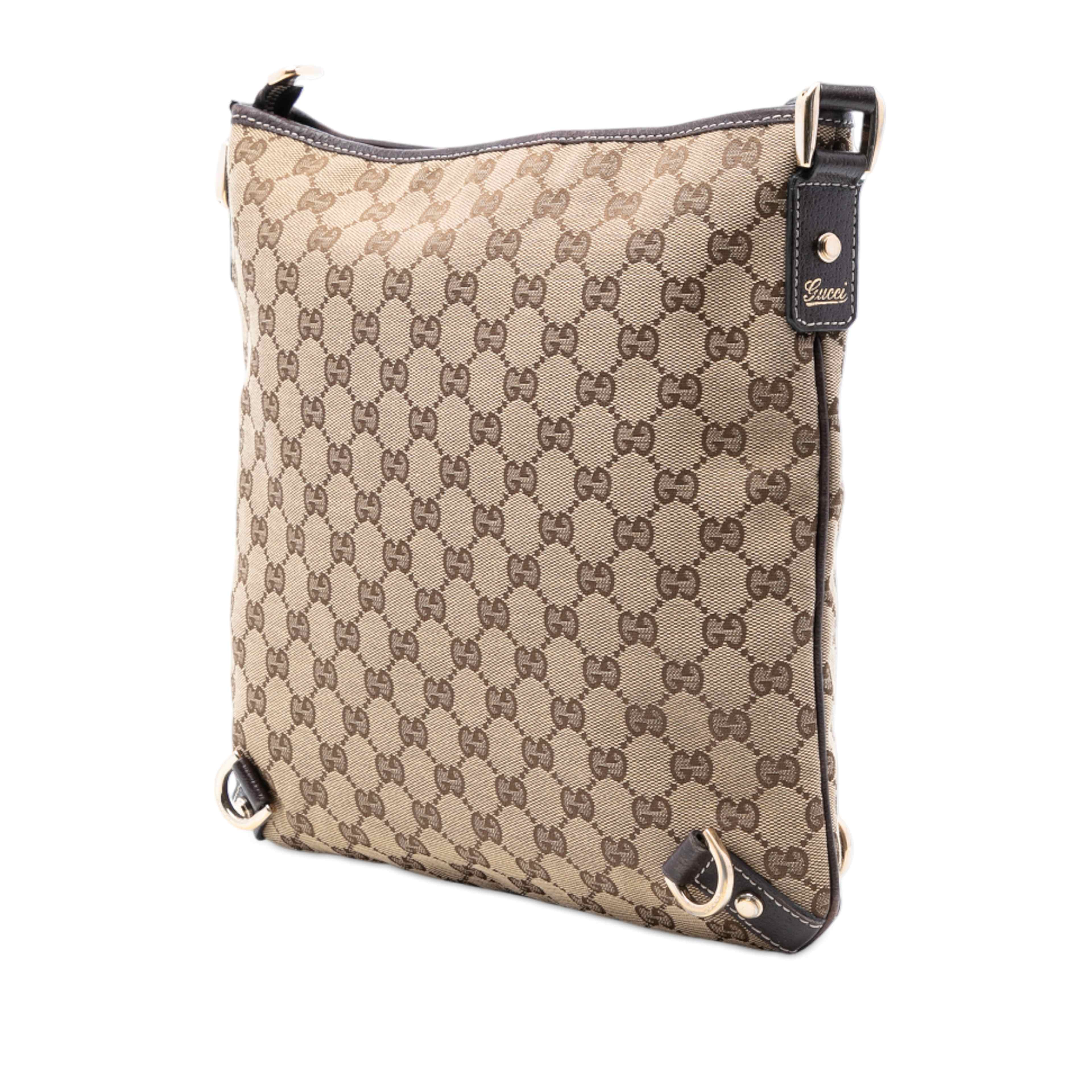 Gucci Gg Canvas Abbey D Ring Crossbody, från Luxclusif, i färgen beige. Klicka för att öppna bilden i stort format