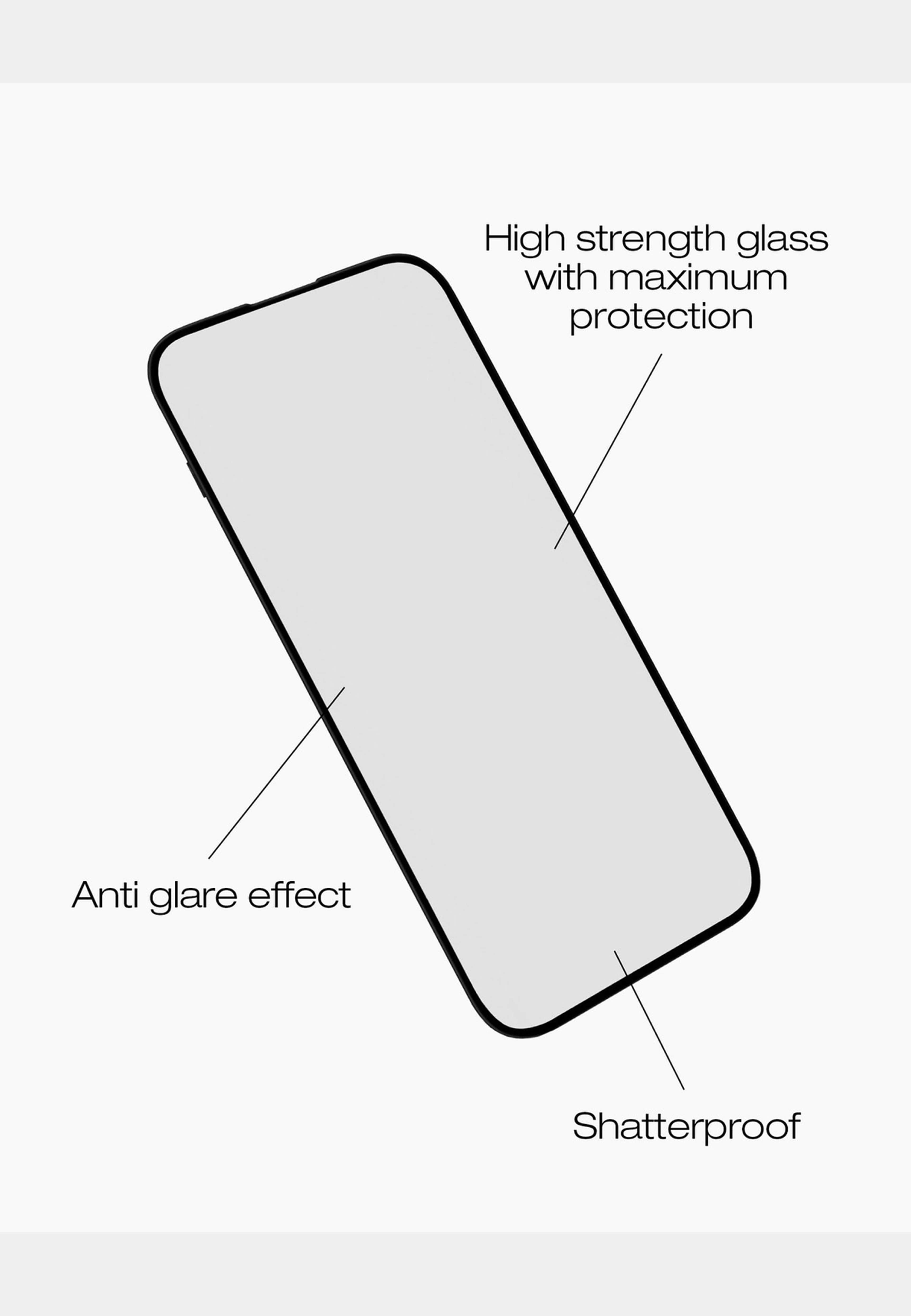 Ideal Full Coverage Anti Glare Glass Iphone, från Ideal Of Sweden, i färgen clear. Klicka för att öppna bilden i stort format