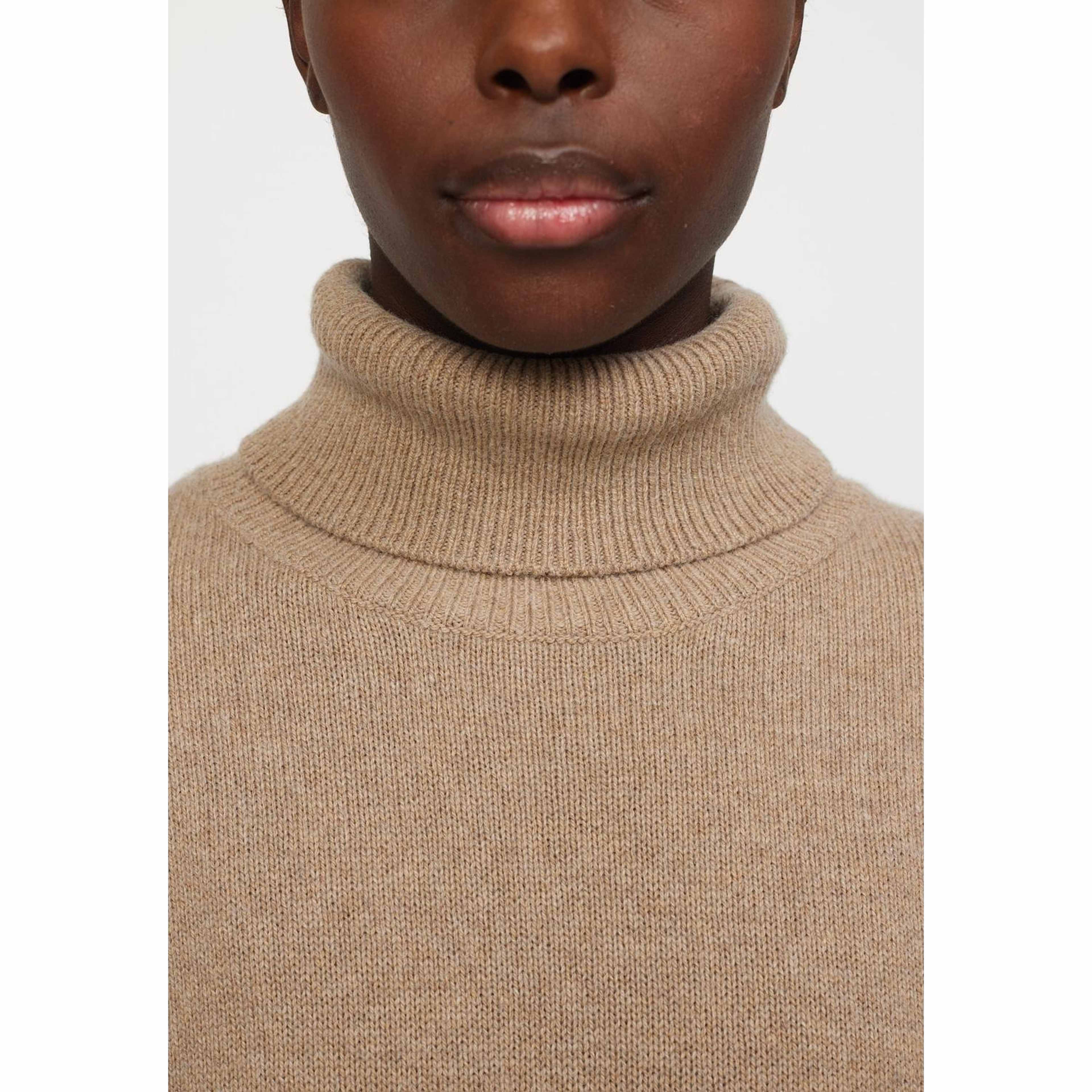 Srluni Rollneck Knit - Oatmeal Melange