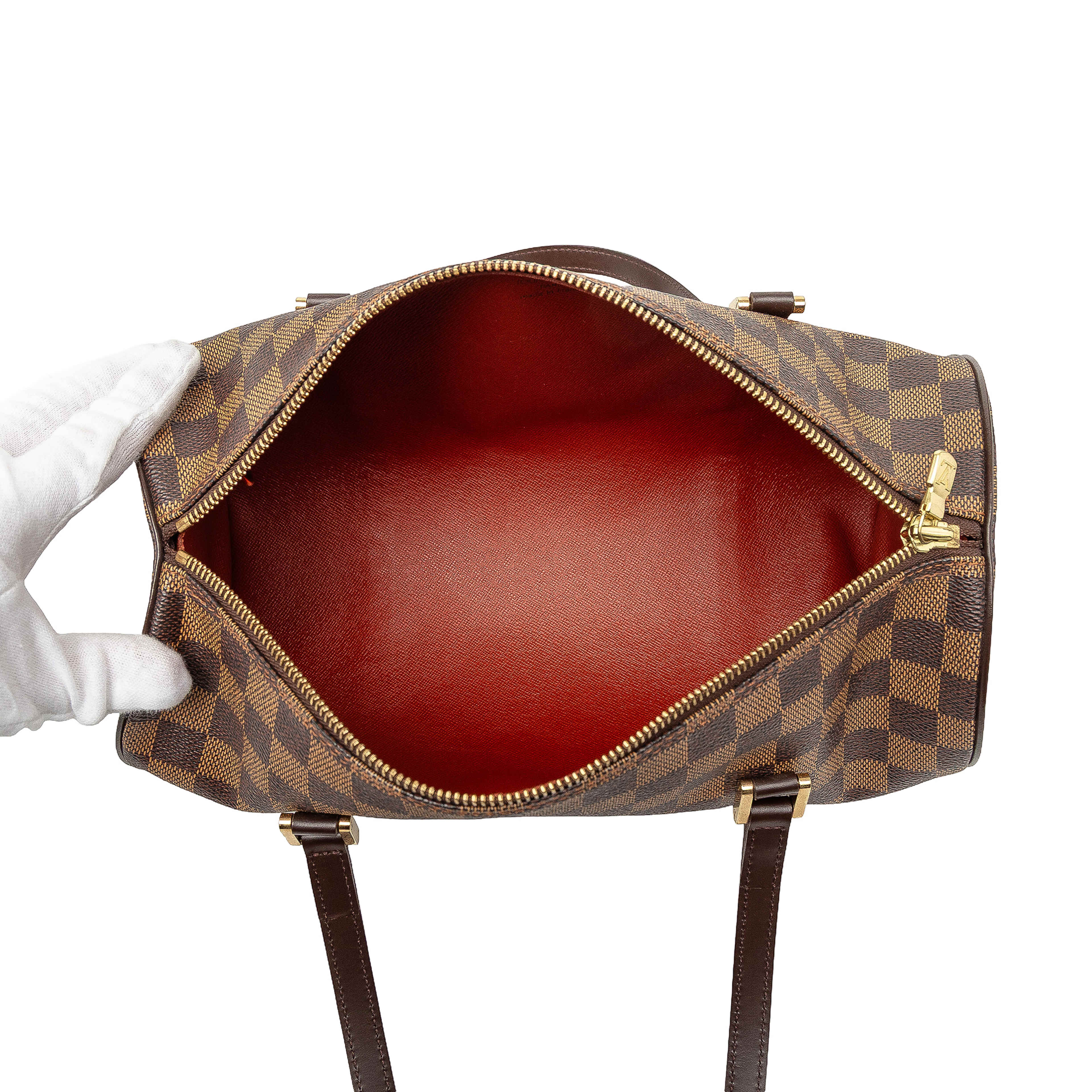 Louis Vuitton Damier Ebene Papillon 30, från Luxclusif, i färgen brown. Klicka för att öppna bilden i stort format