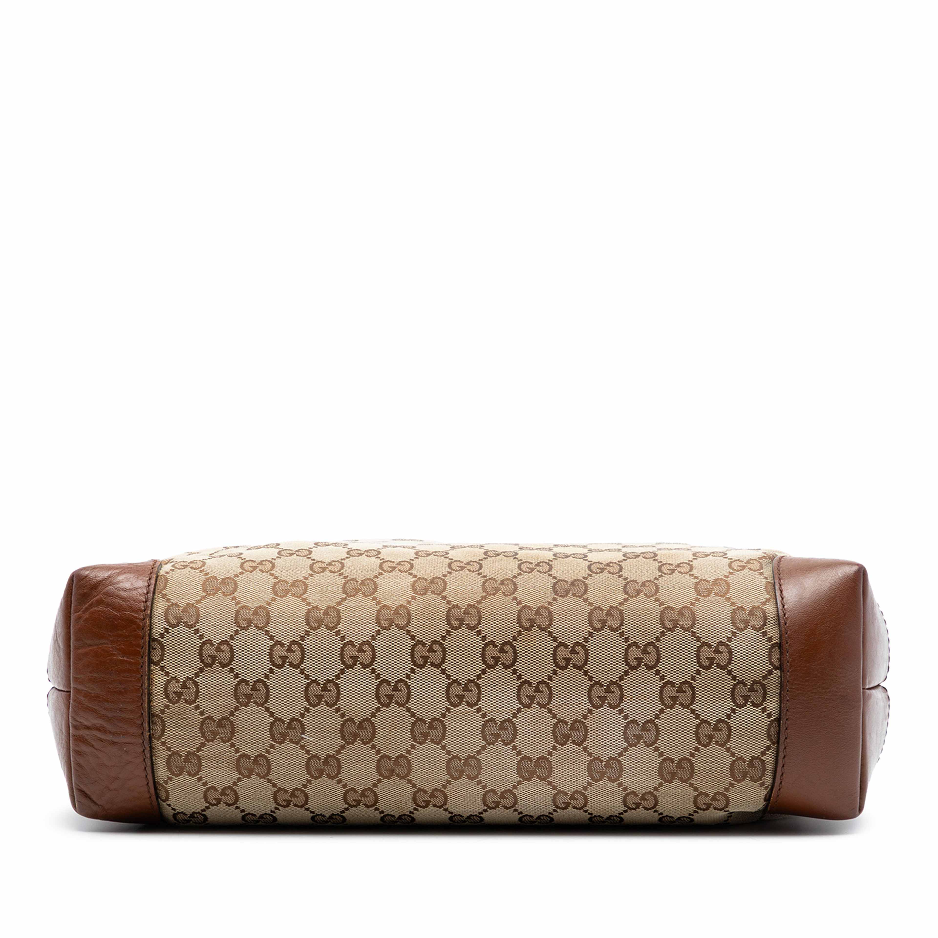 Gucci Gg Canvas Web Crossbody, från Luxclusif, i färgen beige. Klicka för att öppna bilden i stort format