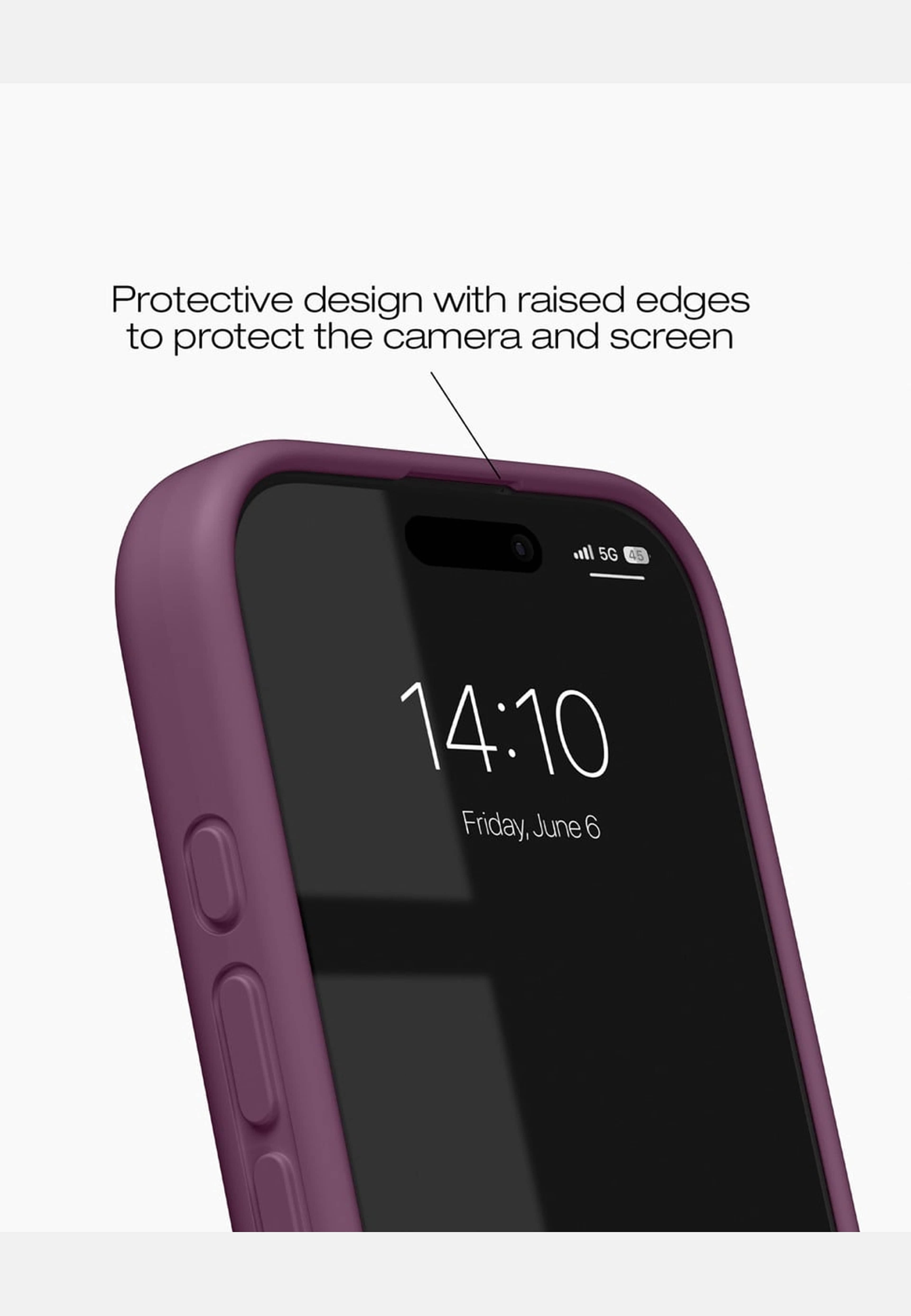 Soft Swirl Silicone Case Magsafe Iphone Velvet Plum, från Ideal Of Sweden, i färgen purple. Klicka för att öppna bilden i stort format