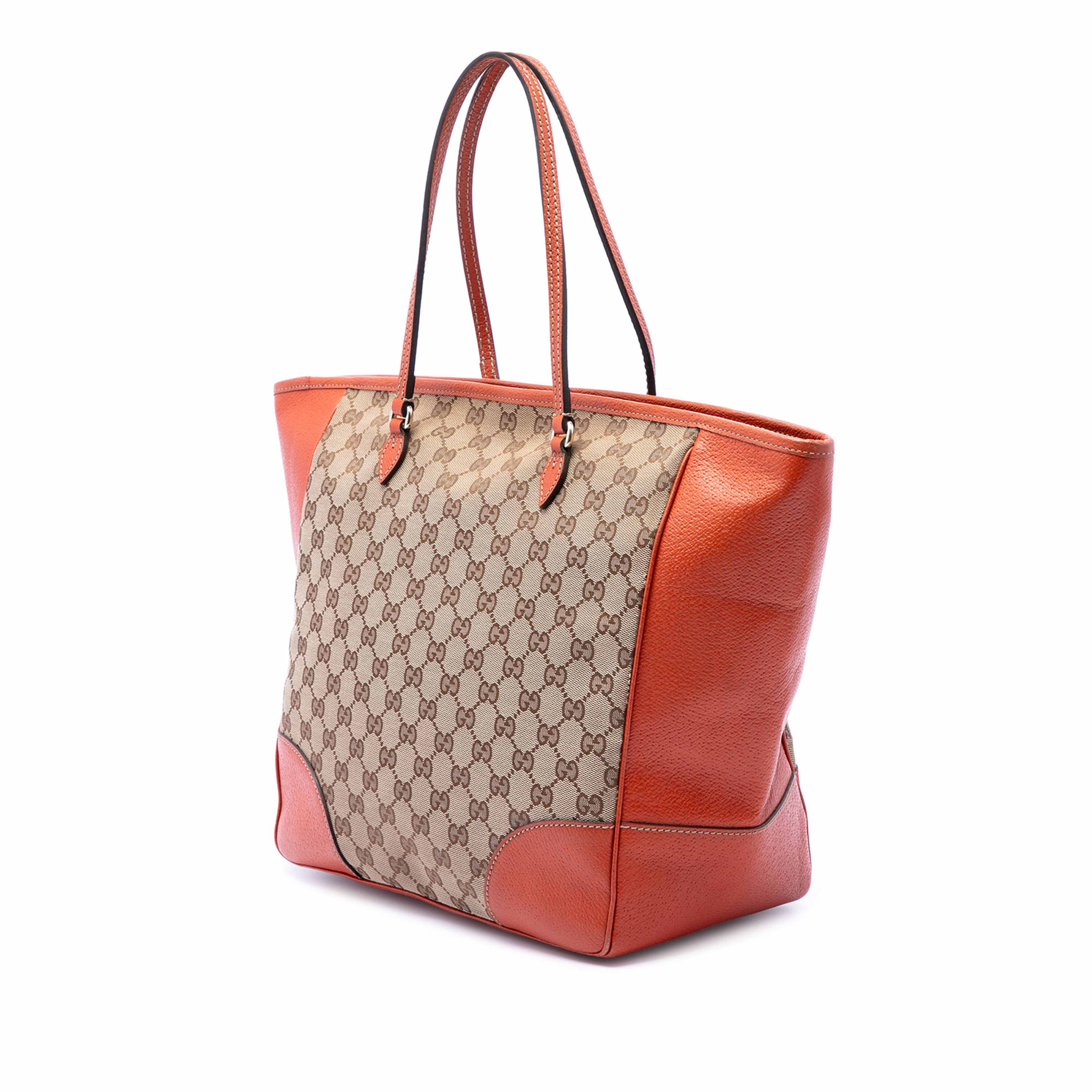 Gucci Gg Canvas Bree Tote, från Luxclusif, i färgen beige. Klicka för att öppna bilden i stort format