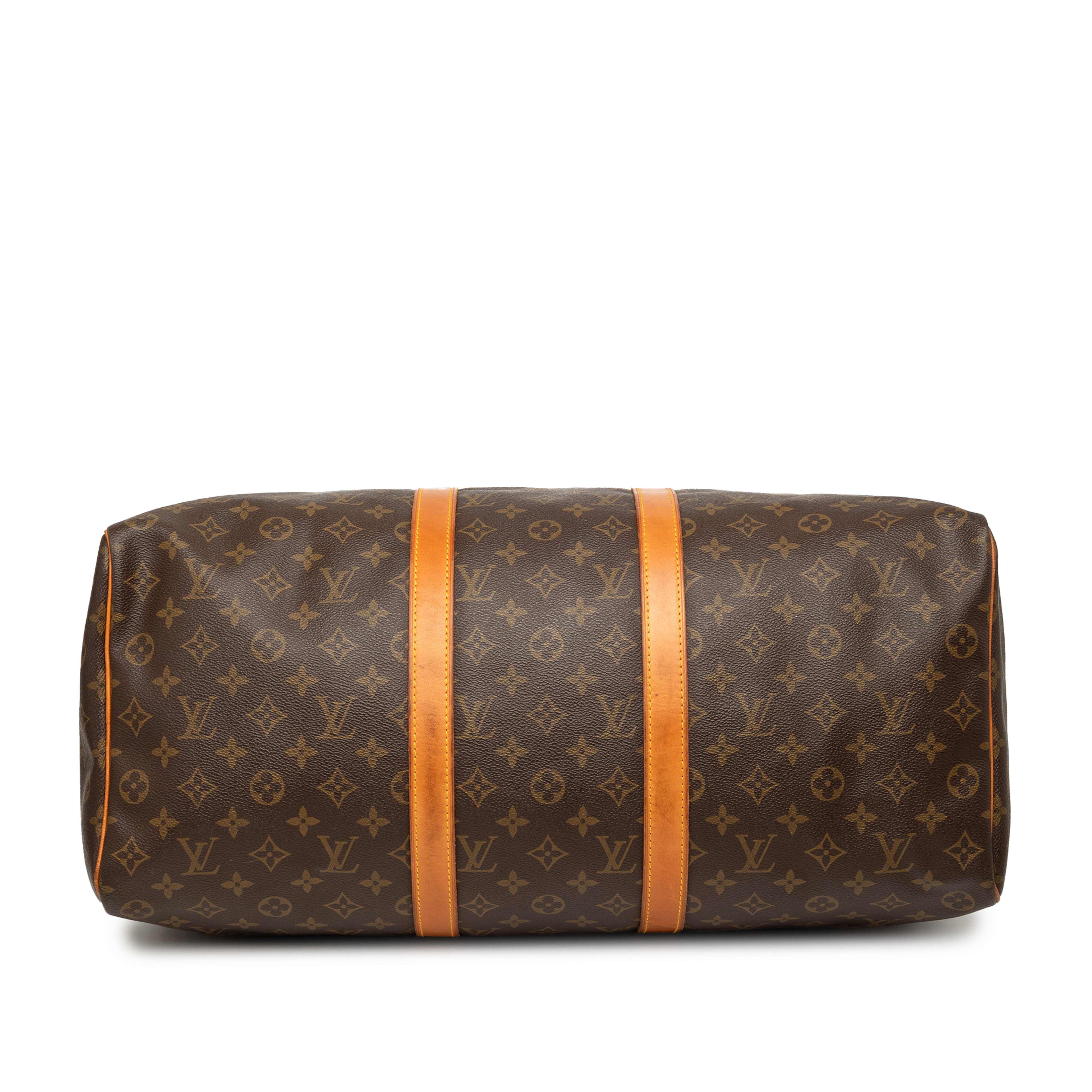 Louis Vuitton Monogram Keepall 50, från Luxclusif, i färgen brown. Klicka för att öppna bilden i stort format