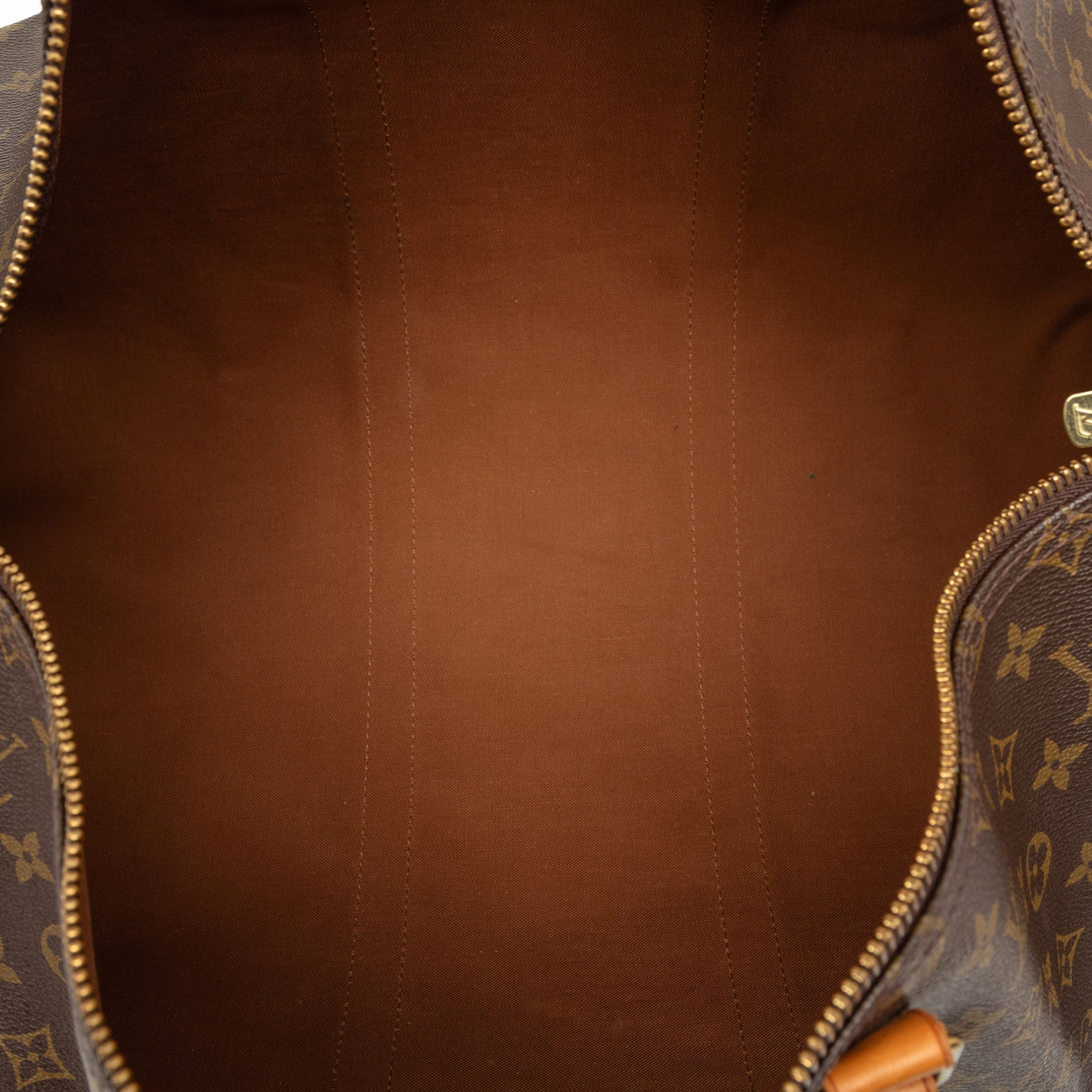 Louis Vuitton Monogram Keepall 50, från Luxclusif, i färgen brown. Klicka för att öppna bilden i stort format