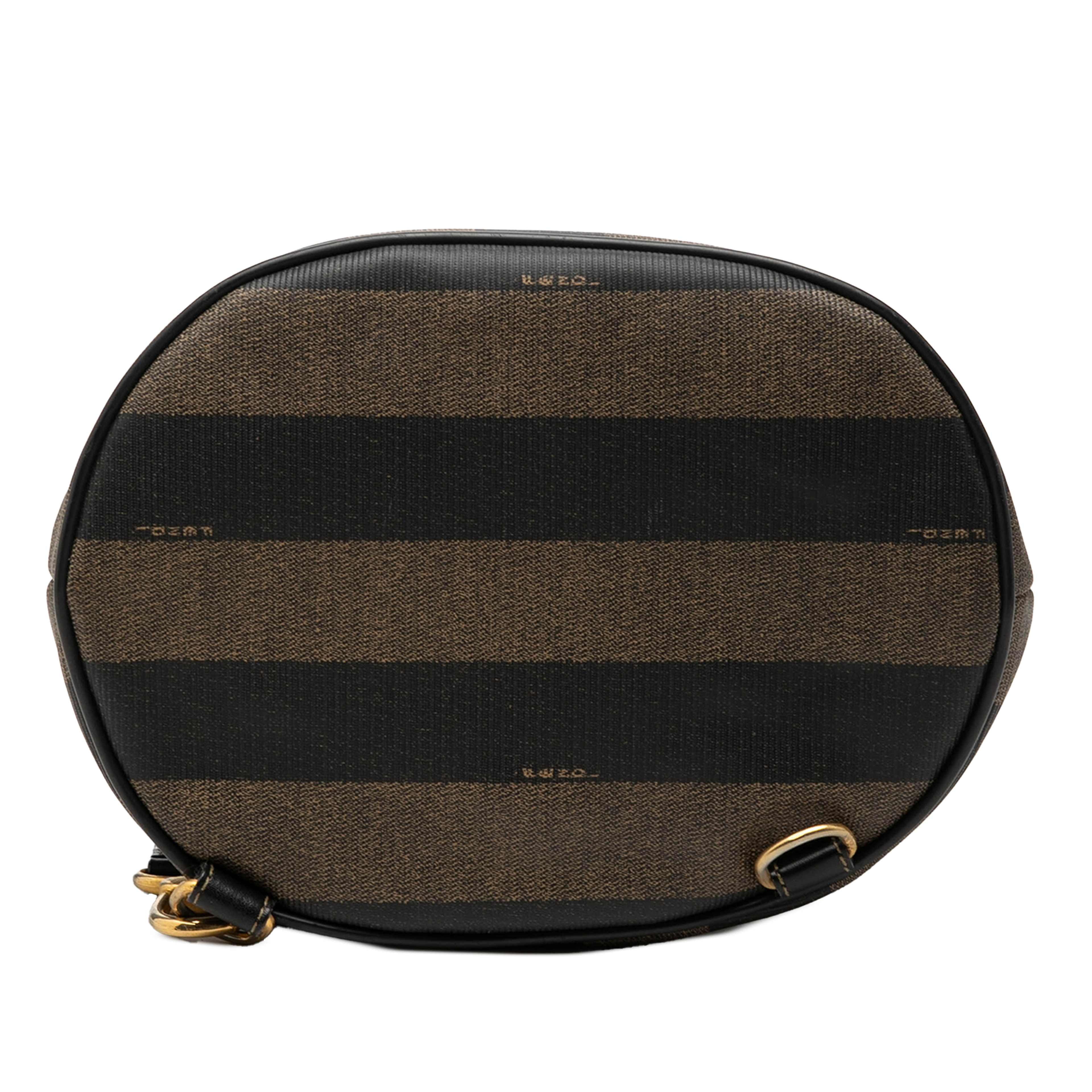 Fendi Pequin Coated Canvas Sling Bag, från Luxclusif, i färgen brown. Klicka för att öppna bilden i stort format