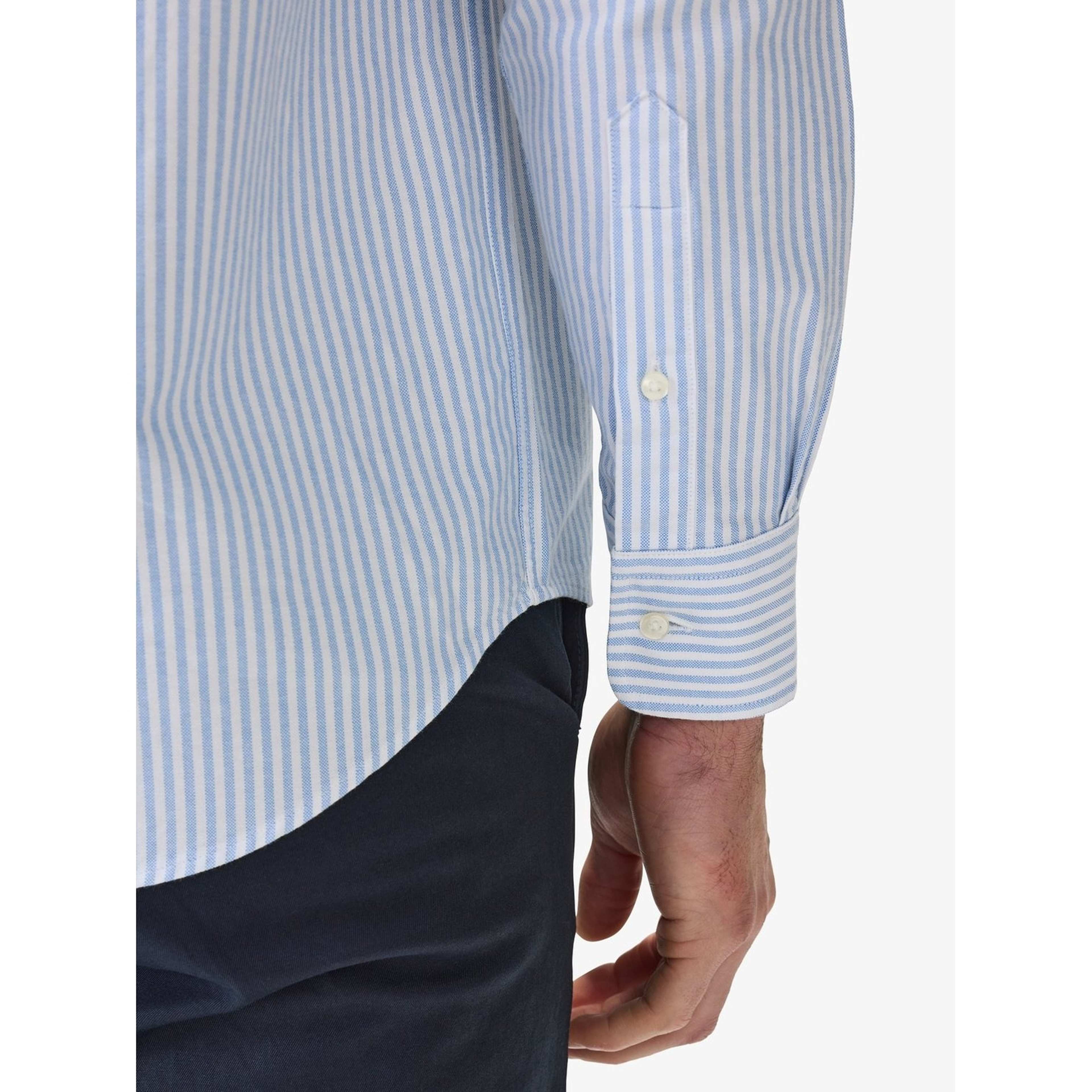 Cotton Striped Casual Oxford Shirt (joe)