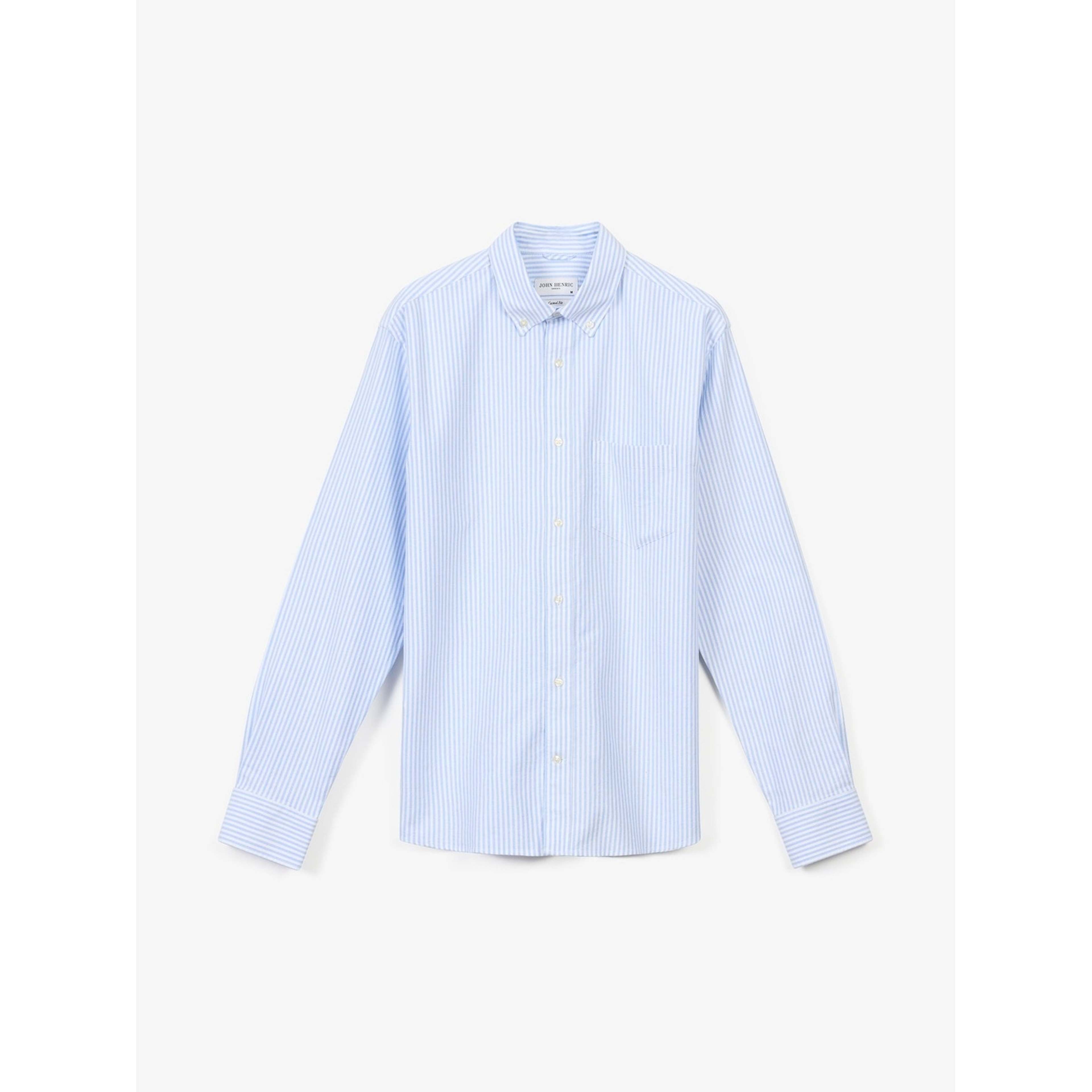 Cotton Striped Casual Oxford Shirt (joe)