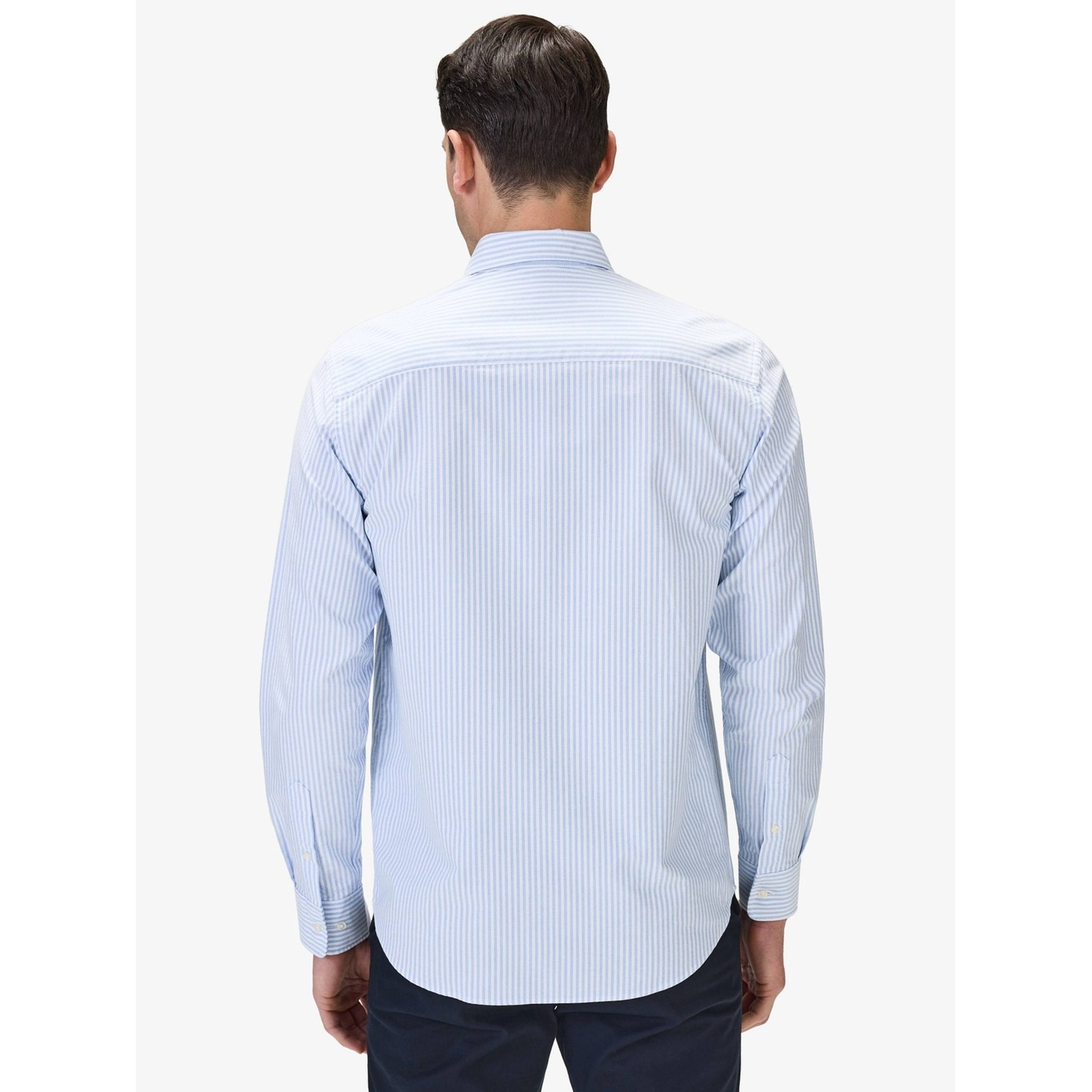 Cotton Striped Casual Oxford Shirt (joe)