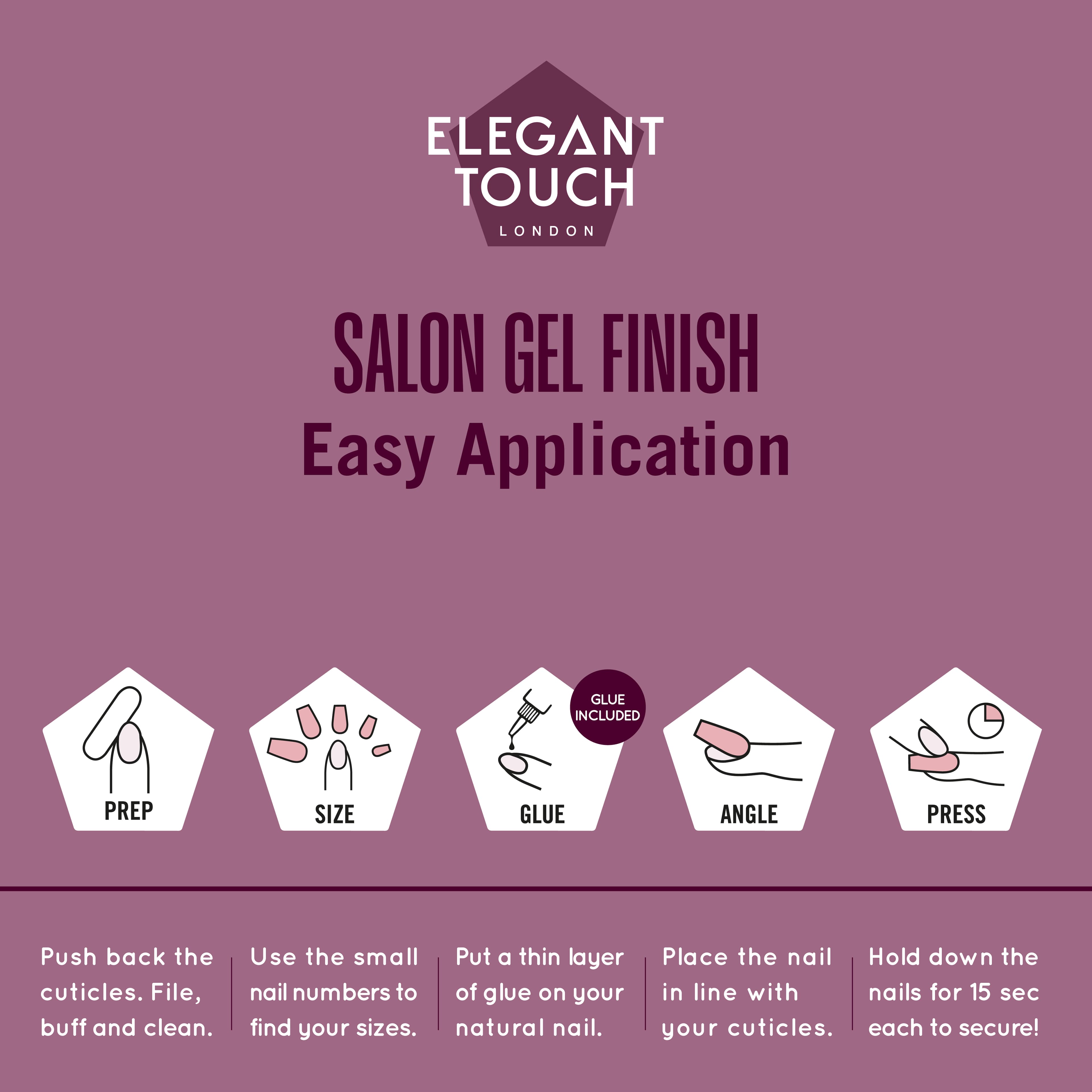 Petite Nails Cherry Wine, från Elegant Touch.