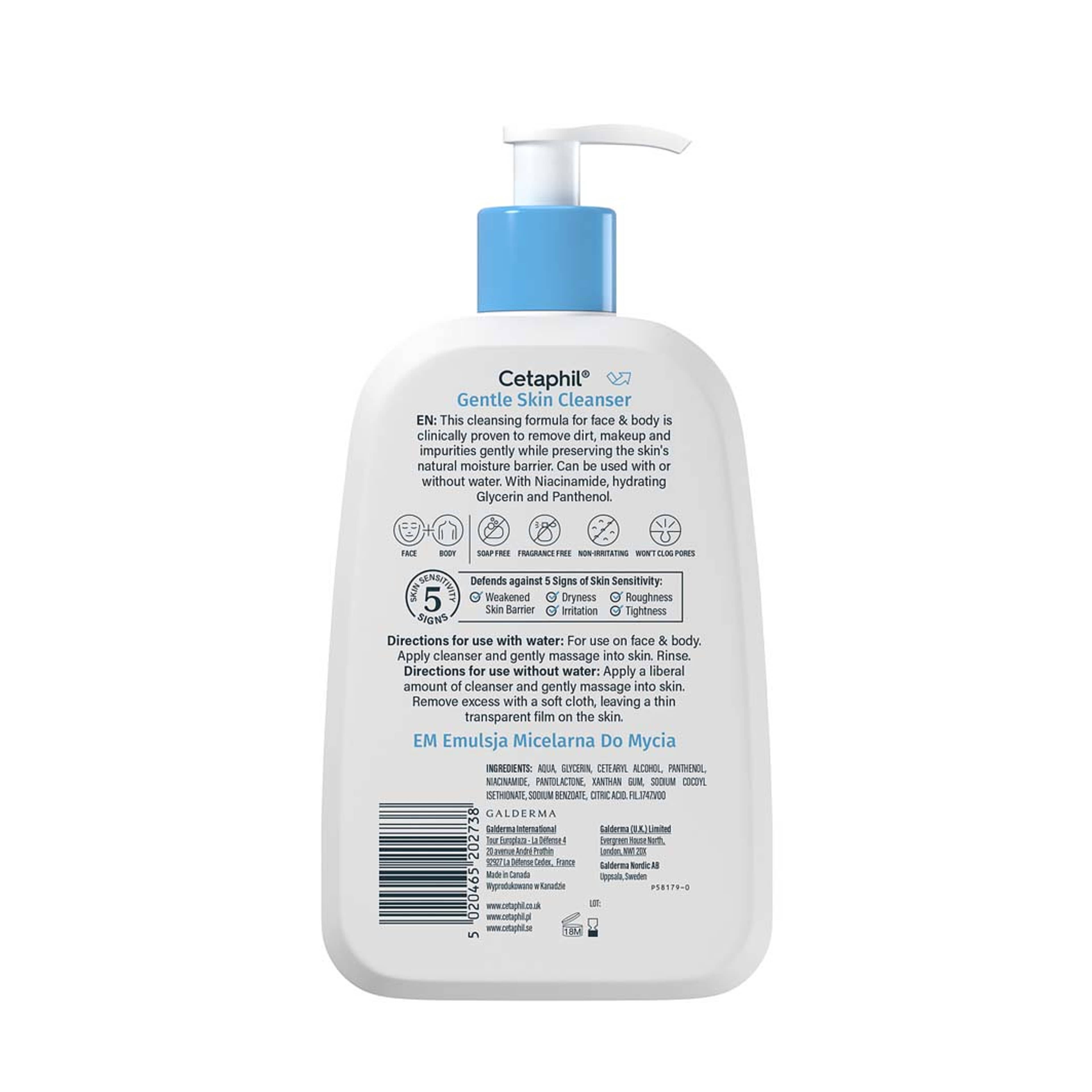 Cetaphil Gentle Skin Cleanser, från Cetaphil, i färgen White. Klicka för att öppna bilden i stort format