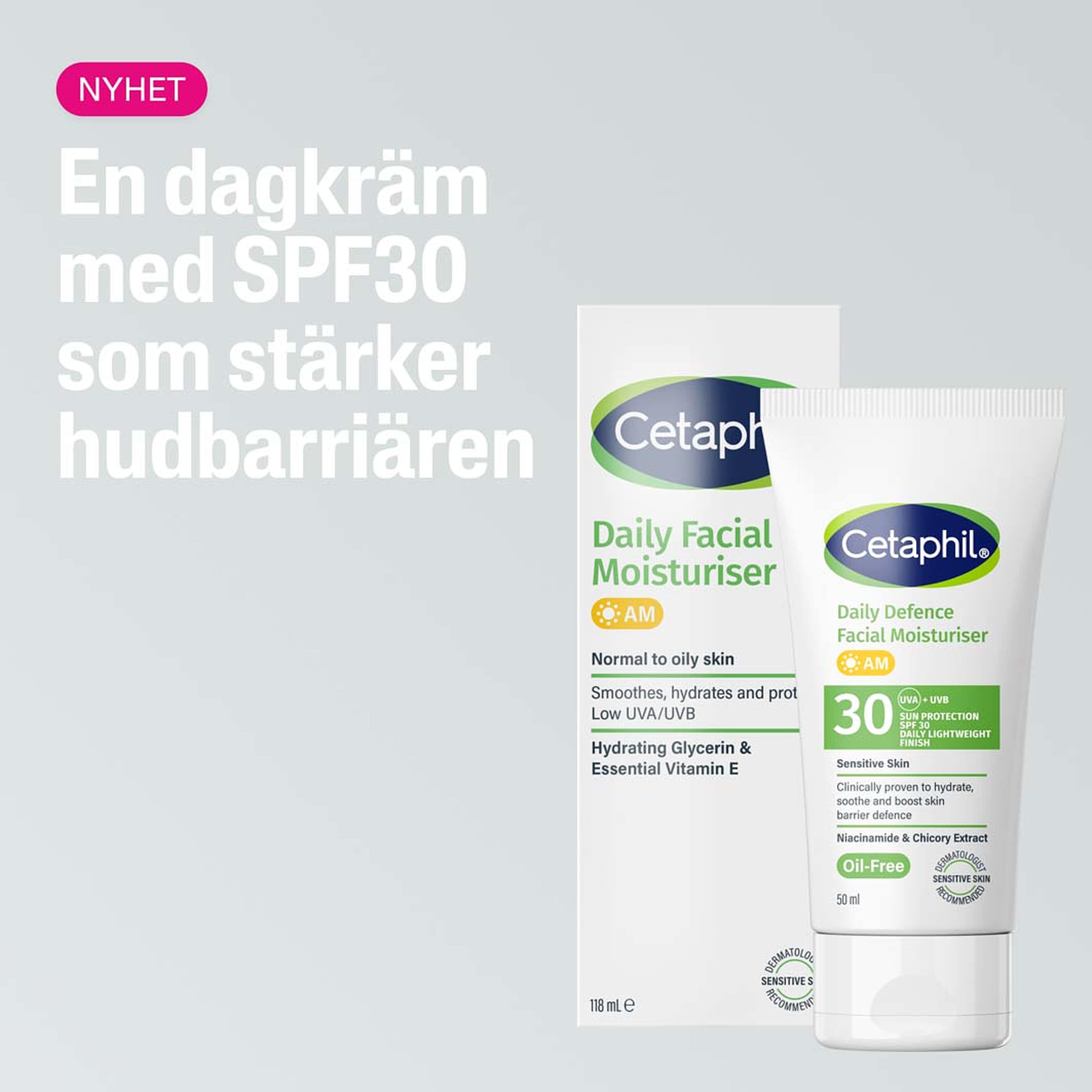 Cetaphil Cetaphil Daily Defence Facial Moisturiser SPF30, från Cetaphil. Klicka för att öppna bilden i stort format