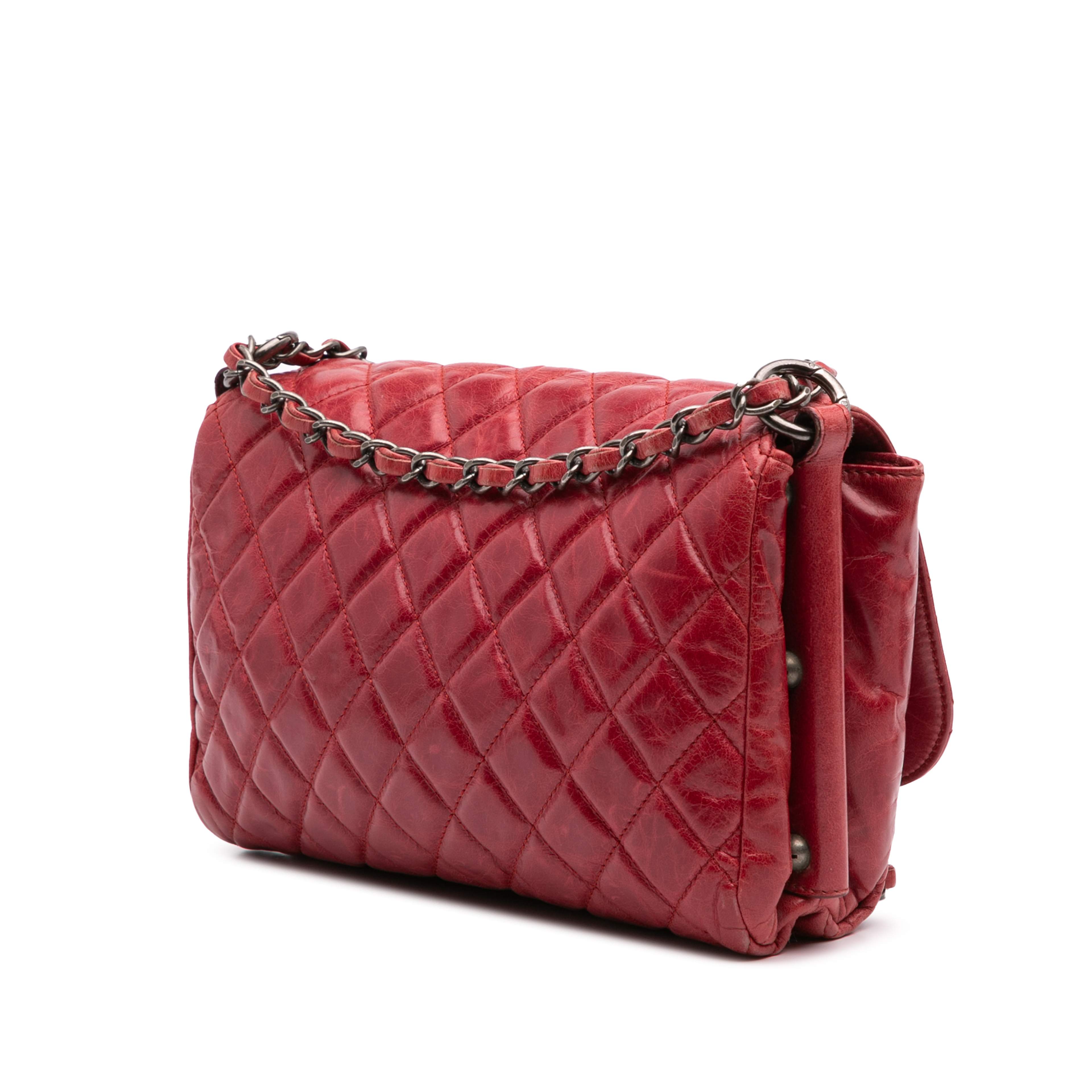 Chanel Quilted Glazed Calfskin Soft Boy Flap