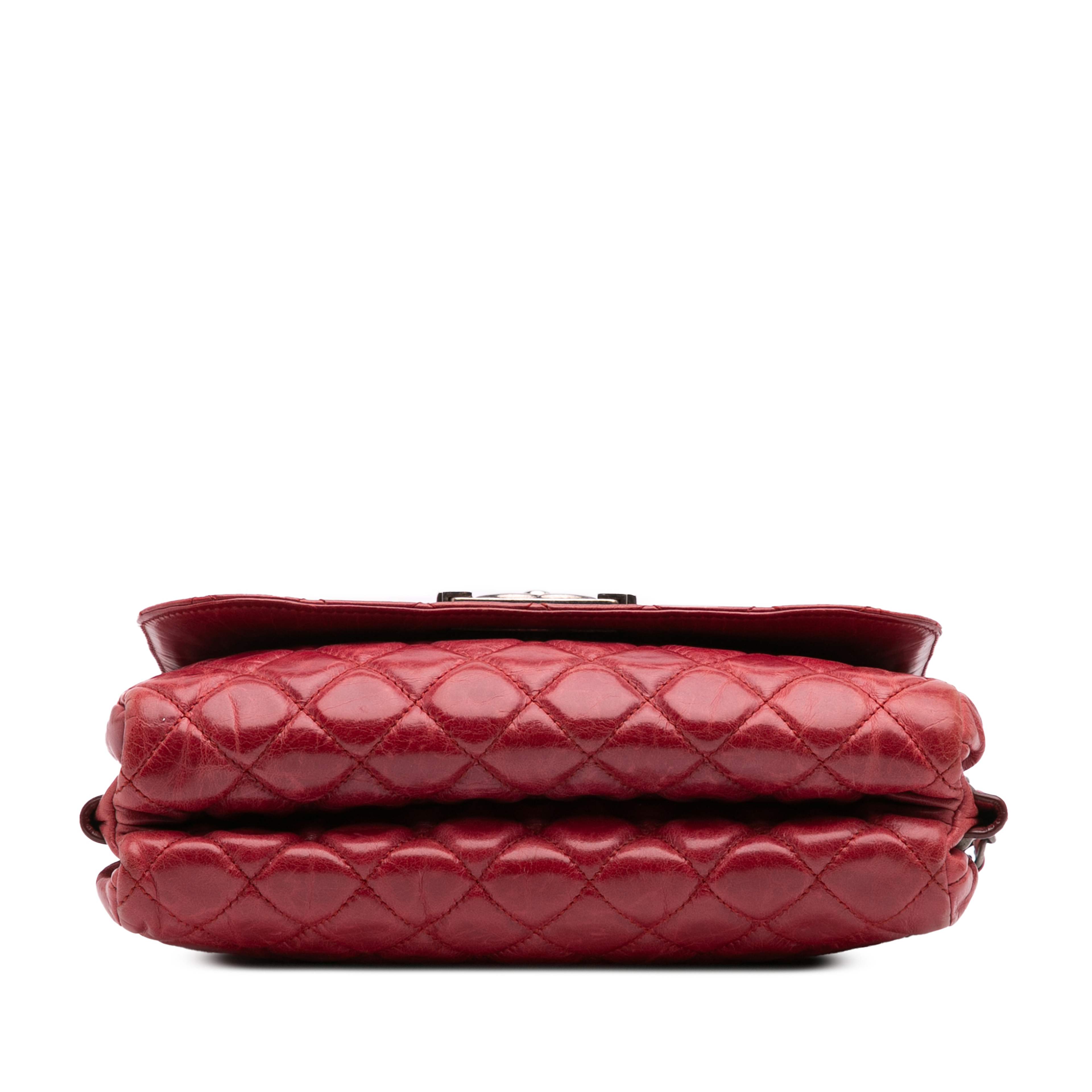 Chanel Quilted Glazed Calfskin Soft Boy Flap