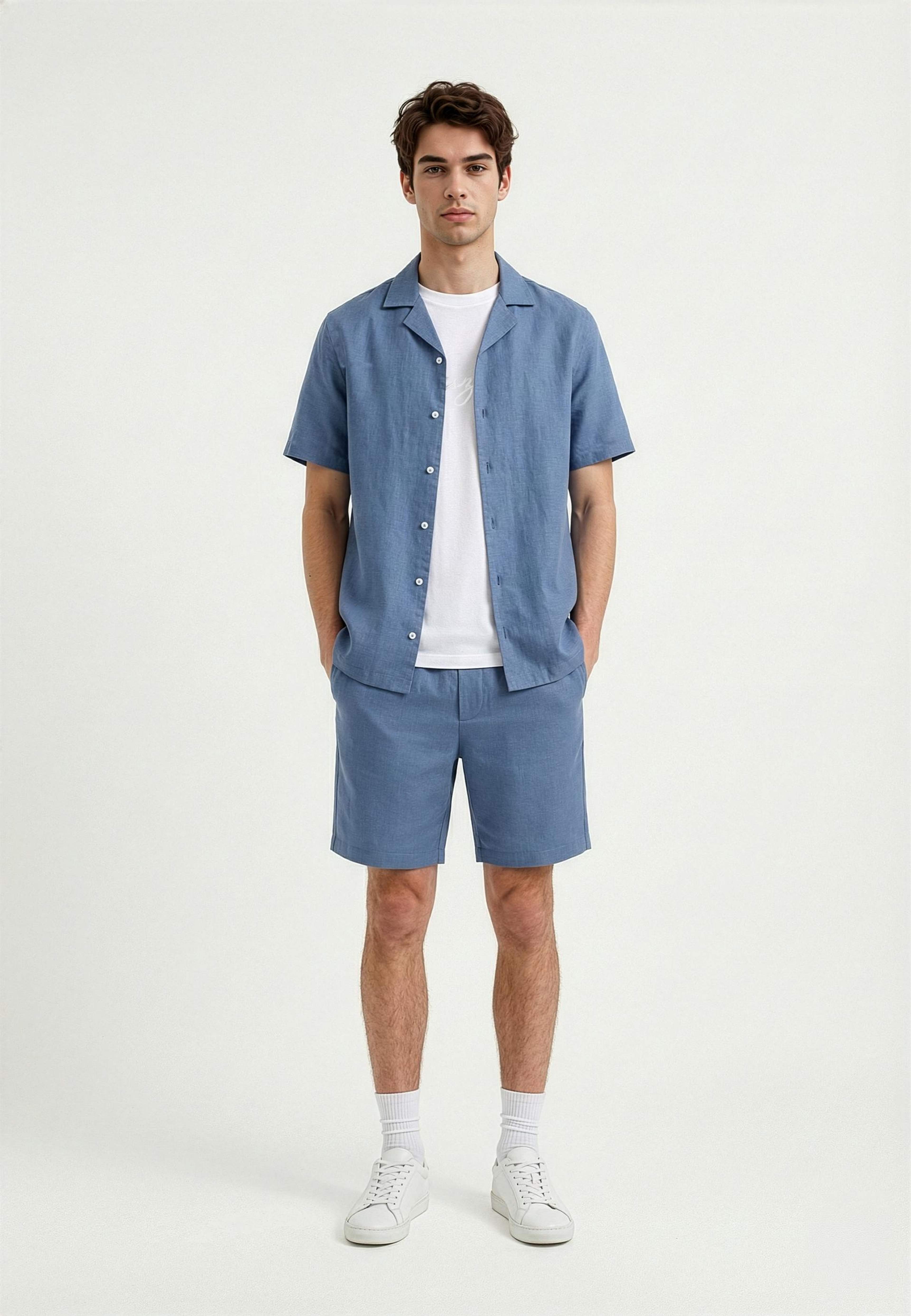 Ordy Linen Shirt, från Ciszere, i färgen blue. Klicka för att öppna bilden i stort format