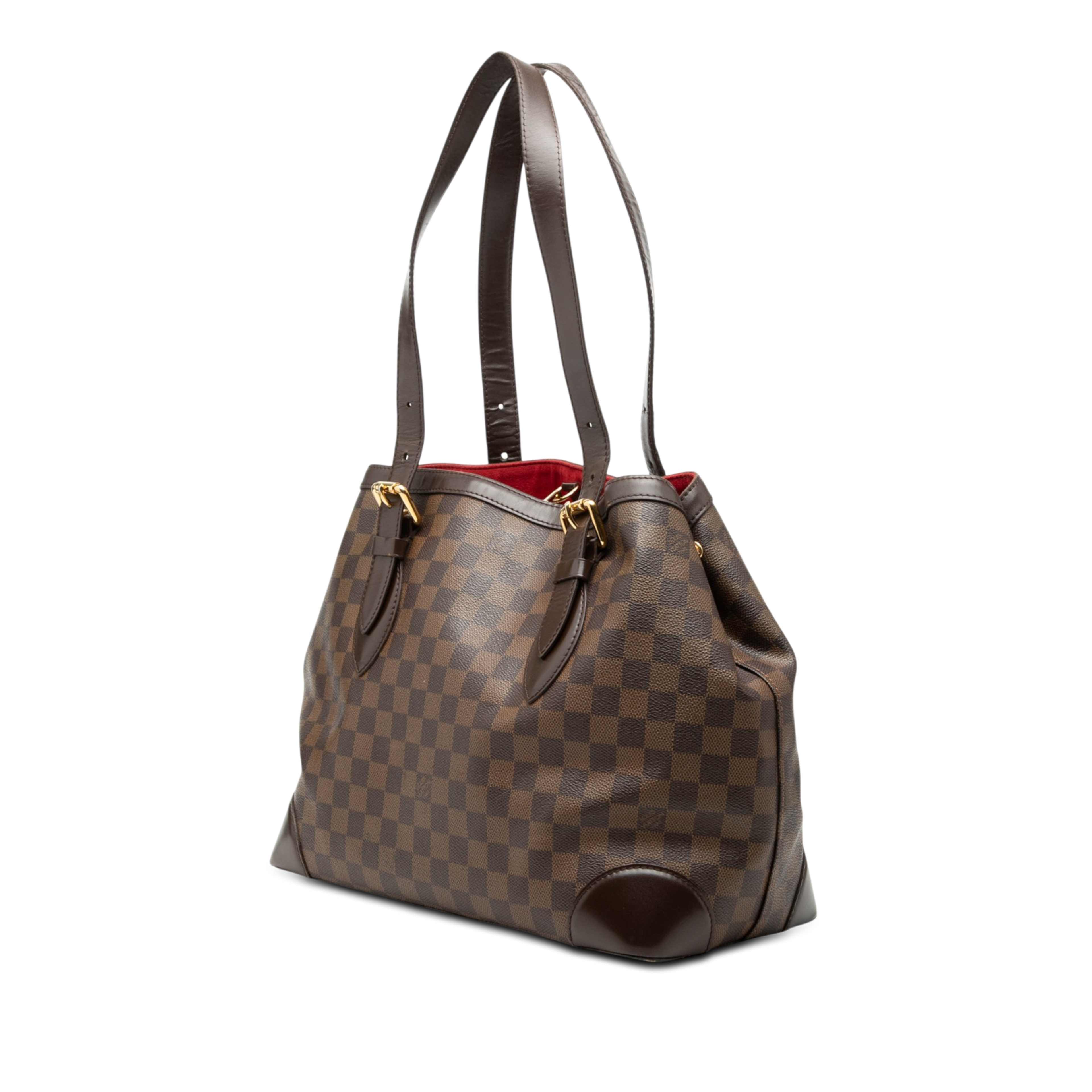 Louis Vuitton Damier Ebene Hampstead Mm, från Luxclusif, i färgen brun. Klicka för att öppna bilden i stort format