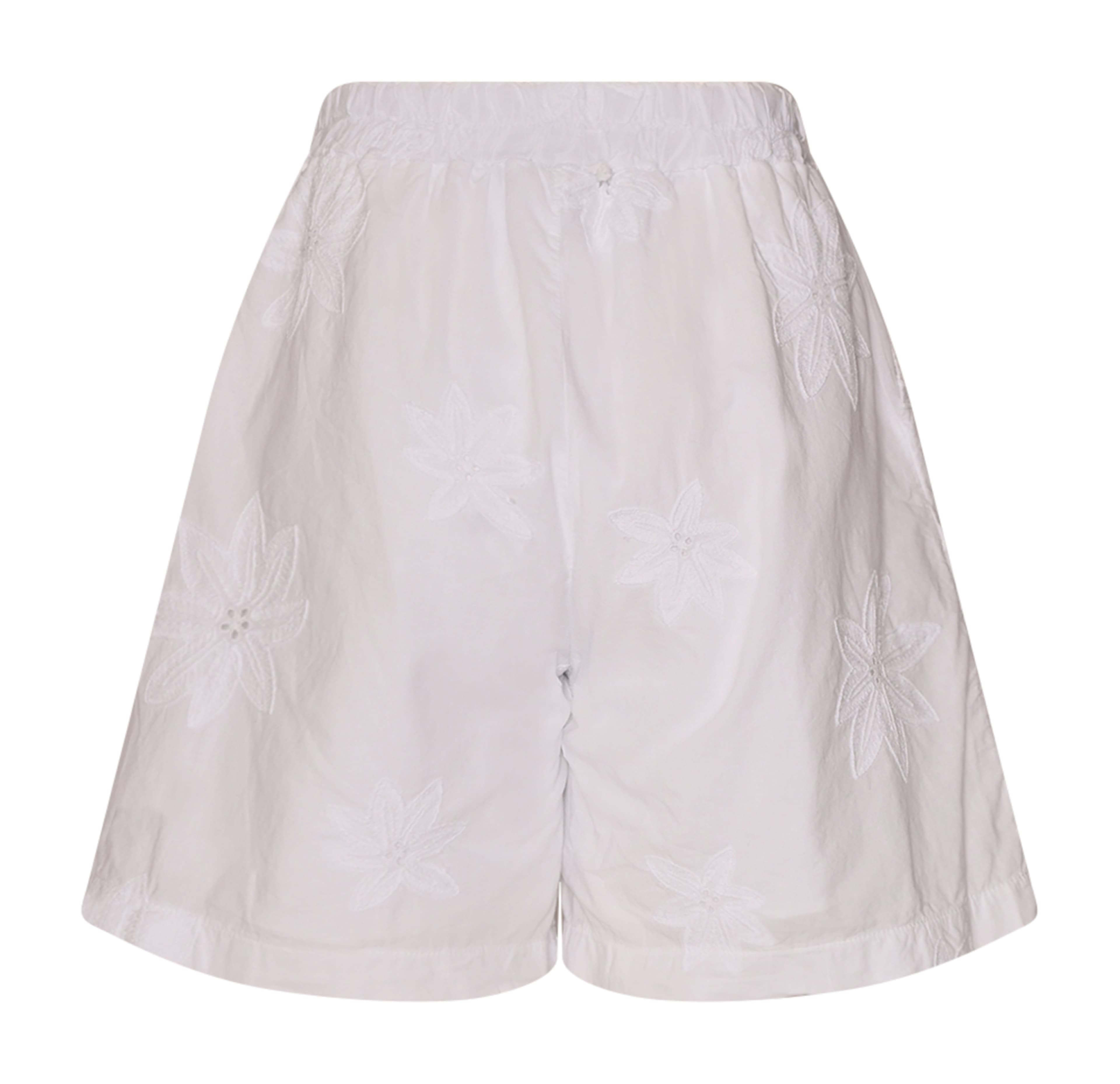 Idahlia, Shorts, Cotton - White