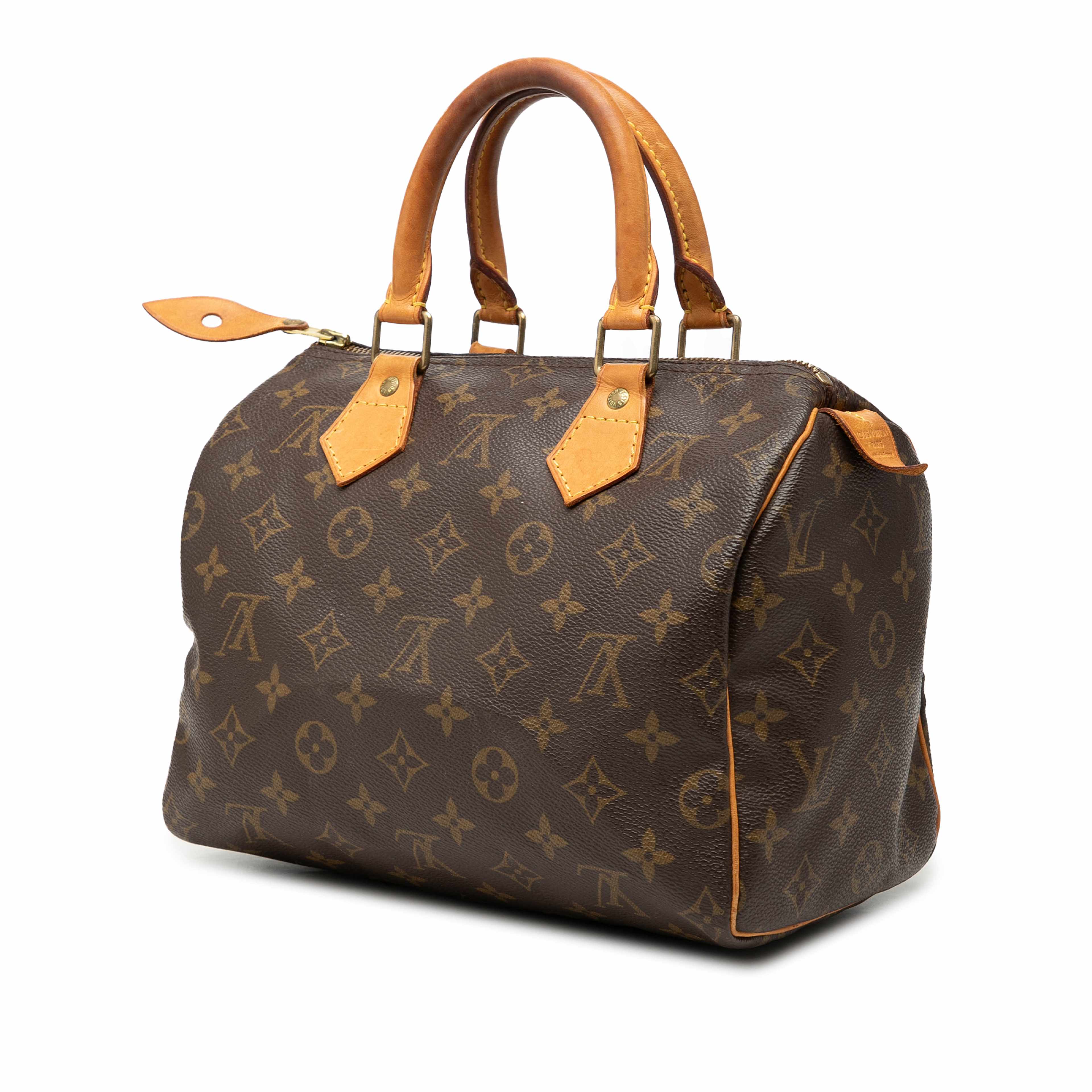 Louis Vuitton Monogram Speedy 25, från Luxclusif, i färgen brun. Klicka för att öppna bilden i stort format