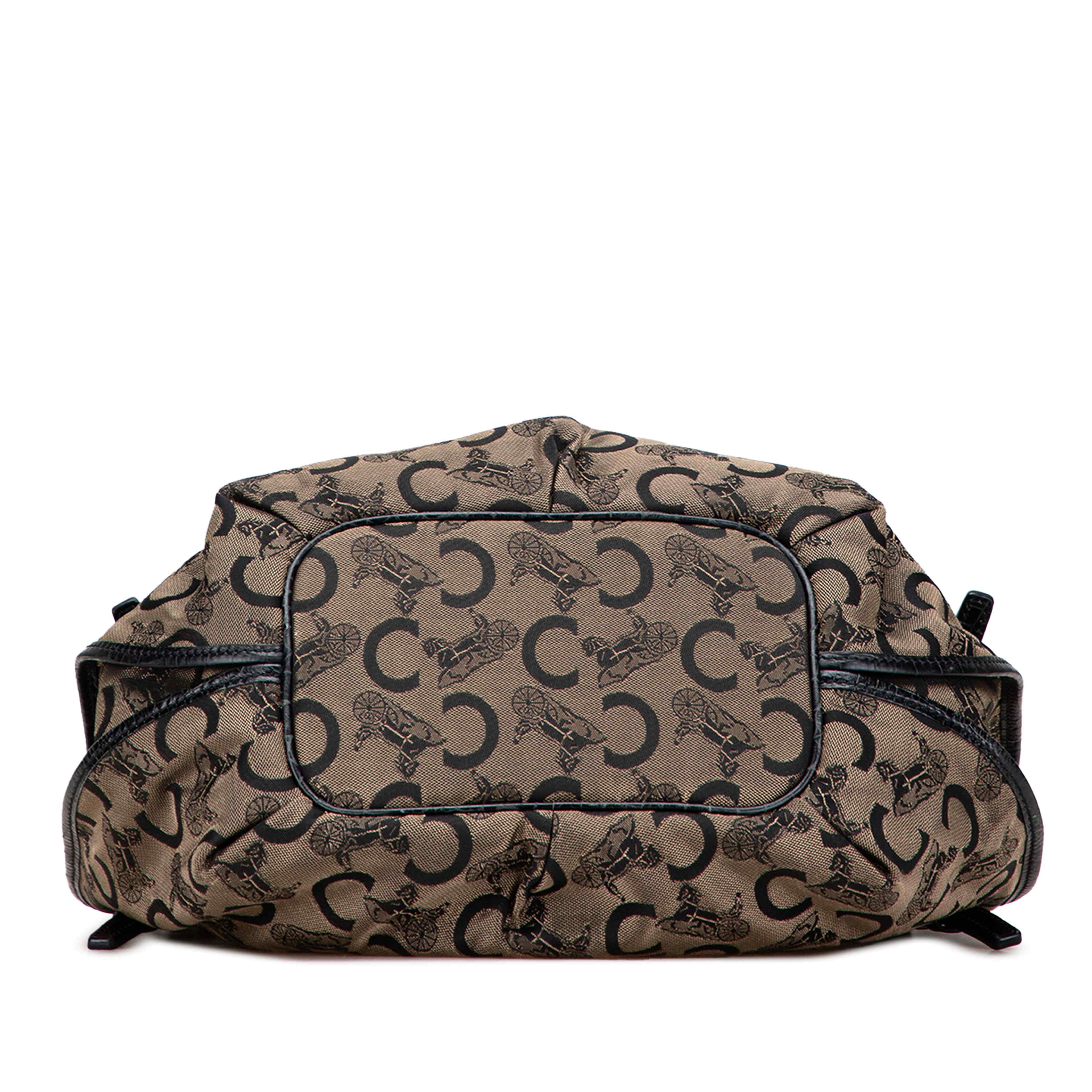 Celine C Carriage Canvas Bittersweet Hobo, från Luxclusif, i färgen brown. Klicka för att öppna bilden i stort format