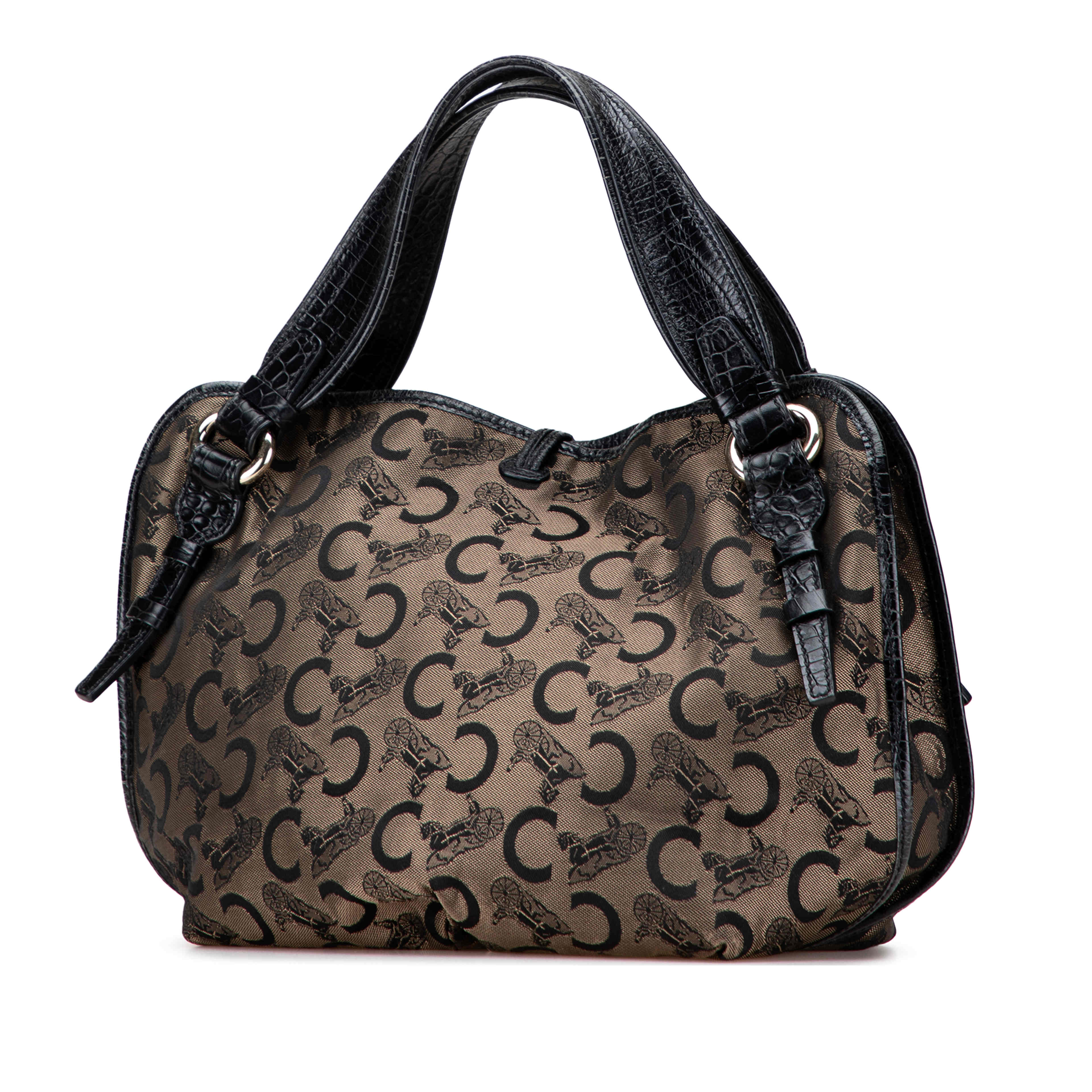 Celine C Carriage Canvas Bittersweet Hobo, från Luxclusif, i färgen brown. Klicka för att öppna bilden i stort format