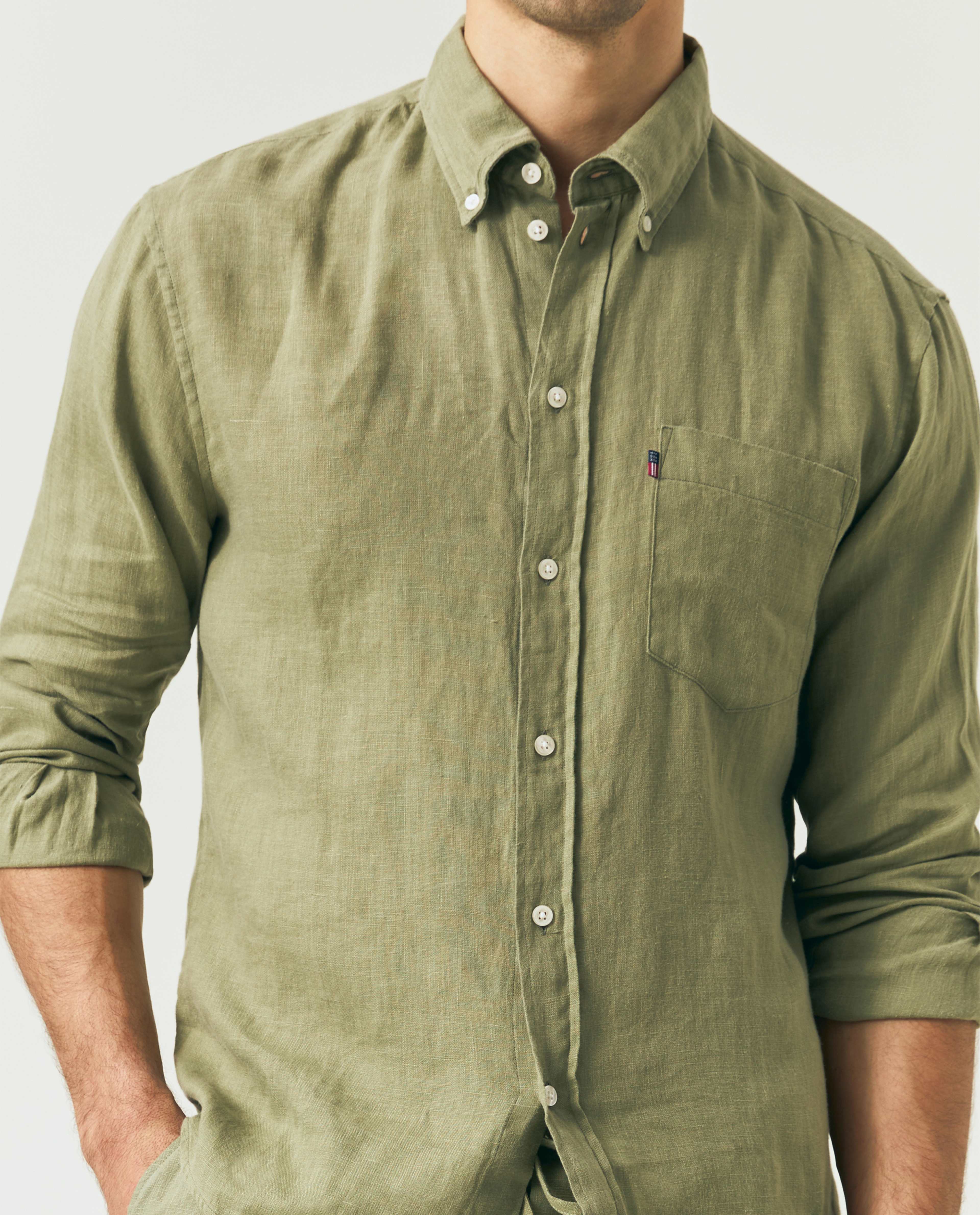 Casual Linen B.d Shirt